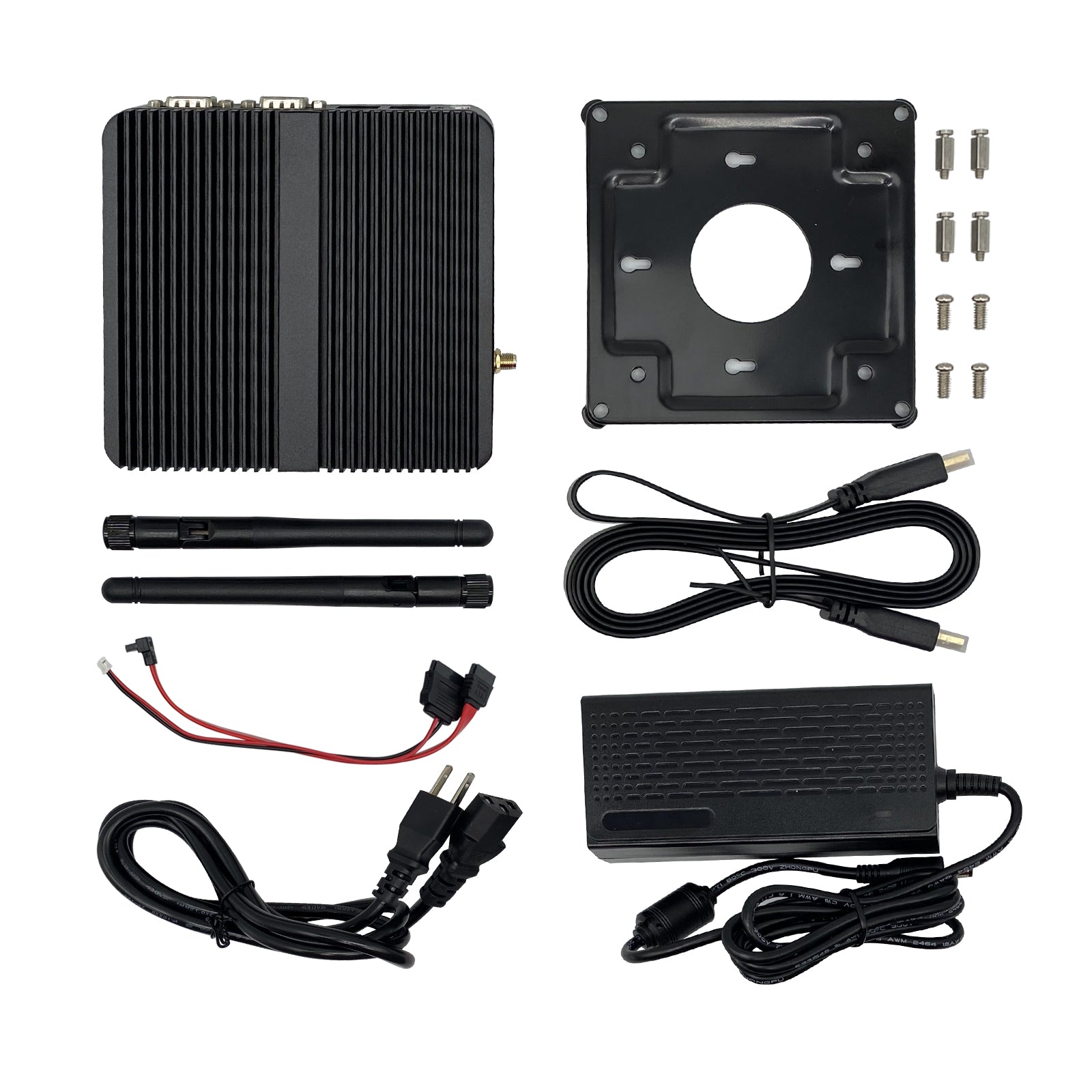 CWWK J25 Mini Industrial PC Fanless PC Celeron J4125 8GB RAM 256GB SSD 2*LAN HD VGA 4*USB Win11 Mini PC Fanless High Performance Compact Design Embedded Industrial Computer for industrial applications