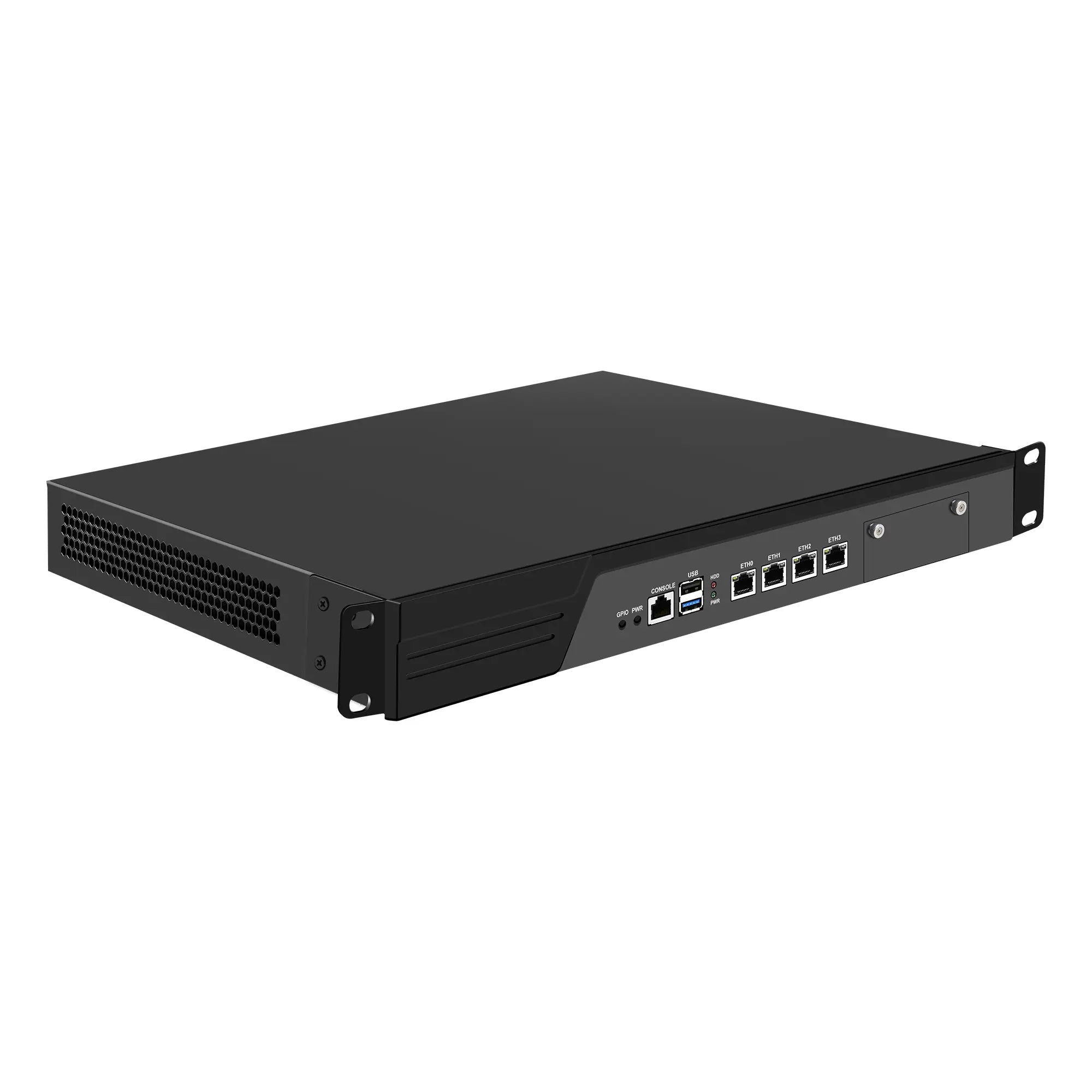 CWWK U2 Firewall Hardware, 19 Inch 1U Rackmount, Intel N100 N200 N150 N300 Core i3 N305,4×2.5GbE or 2×10GbE SFP+ for OPNsense & pfSense, Network Security Appliance, Router PC, VGA, DDR5