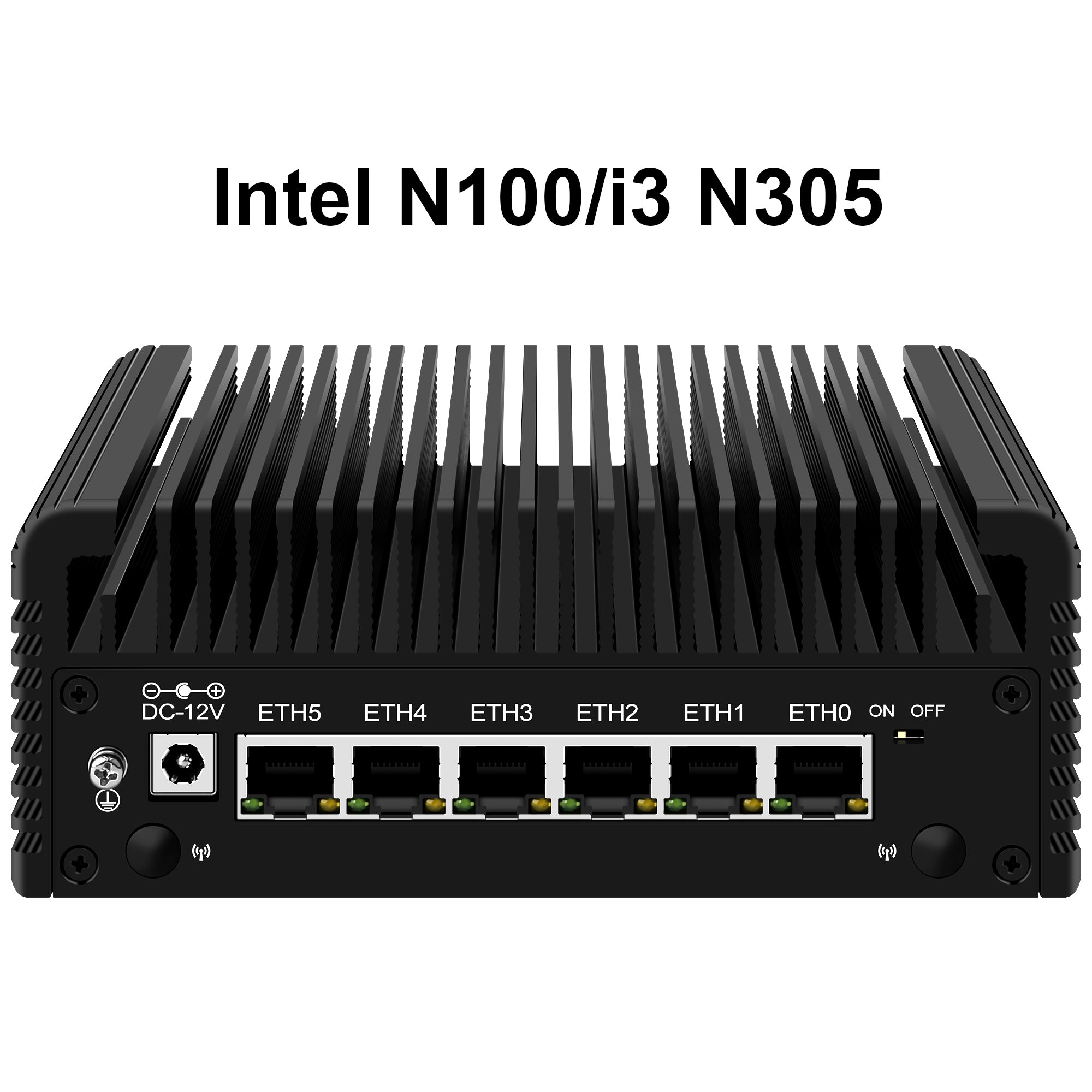 CWWK D6 Fanless Mini PC Firewall Hardware for Opnsense Pfsense,Softer Router N150 N100 N305 N355, 4 x 2.5 Gbe i226V Lan
