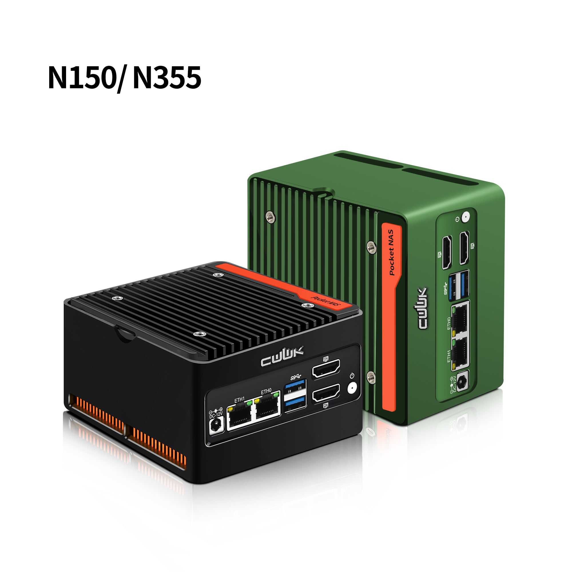 CWWK X86-P6 N150/N355 Mini PC NAS , 4 x M.2 NVMe X86-P6 Mini Desktop Computer with 2 x i226-V 2.5GbE LAN, DDR5 Micro PC , 2-Display, WiFi7/BT5.4 Expandable