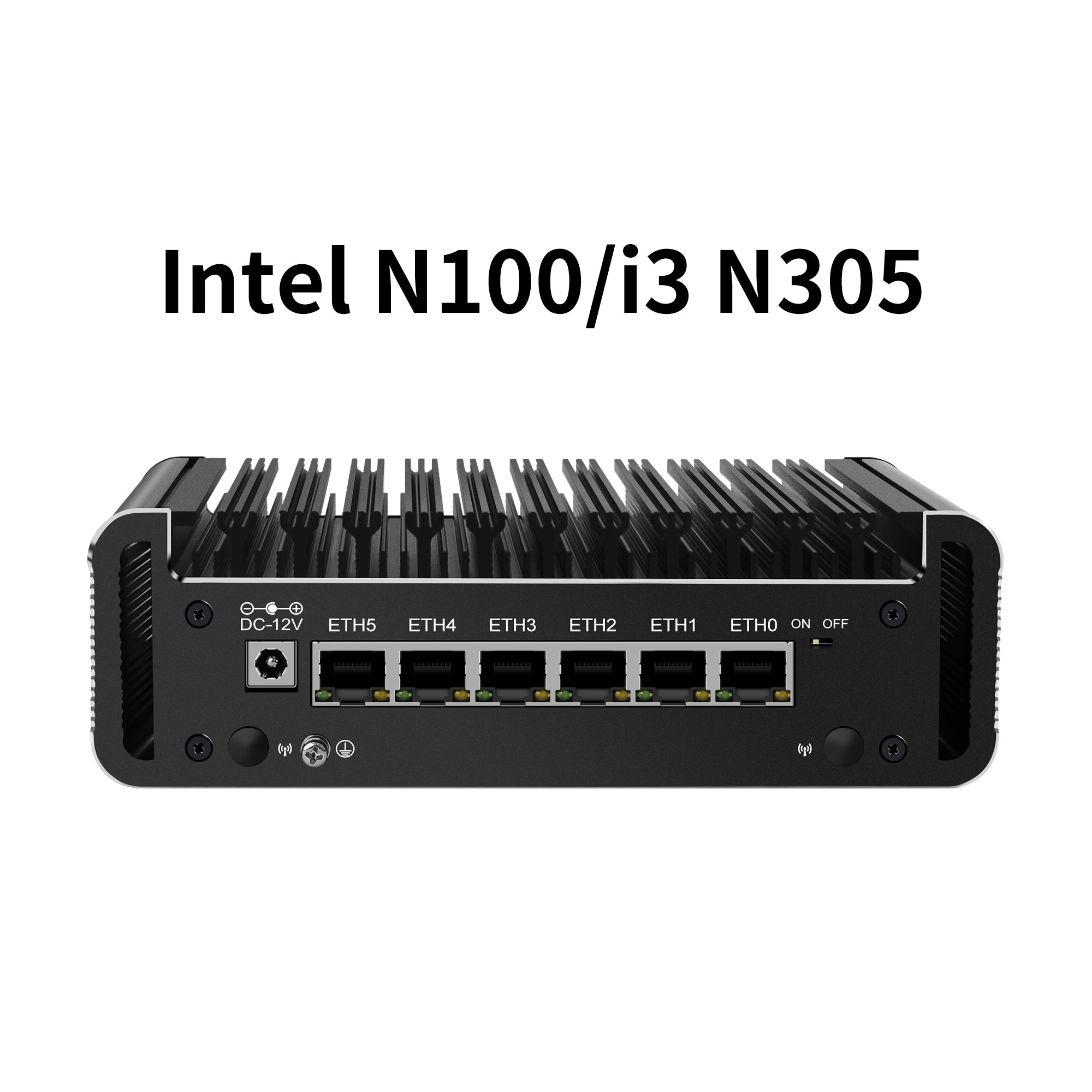 CWWK DY6 Fanless Mini PC Firewall Hardware for Opnsense Pfsense,Softer Router Intel N150 N100 N305 N355, 6 x 2.5 Gbe i226V Lan, DDR5 8 GB RAM 128 GB NVMe SSD