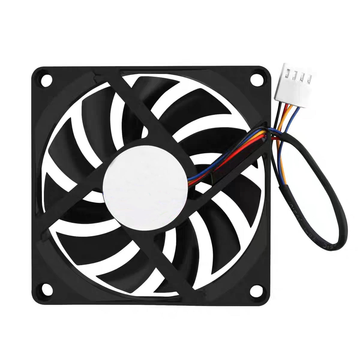 CWWK Mini PC Fan 12V 4Pin 80 x 80 x10 mm (8010) for Micro Firewall Appliance F/S Series (Large 4-Pin)