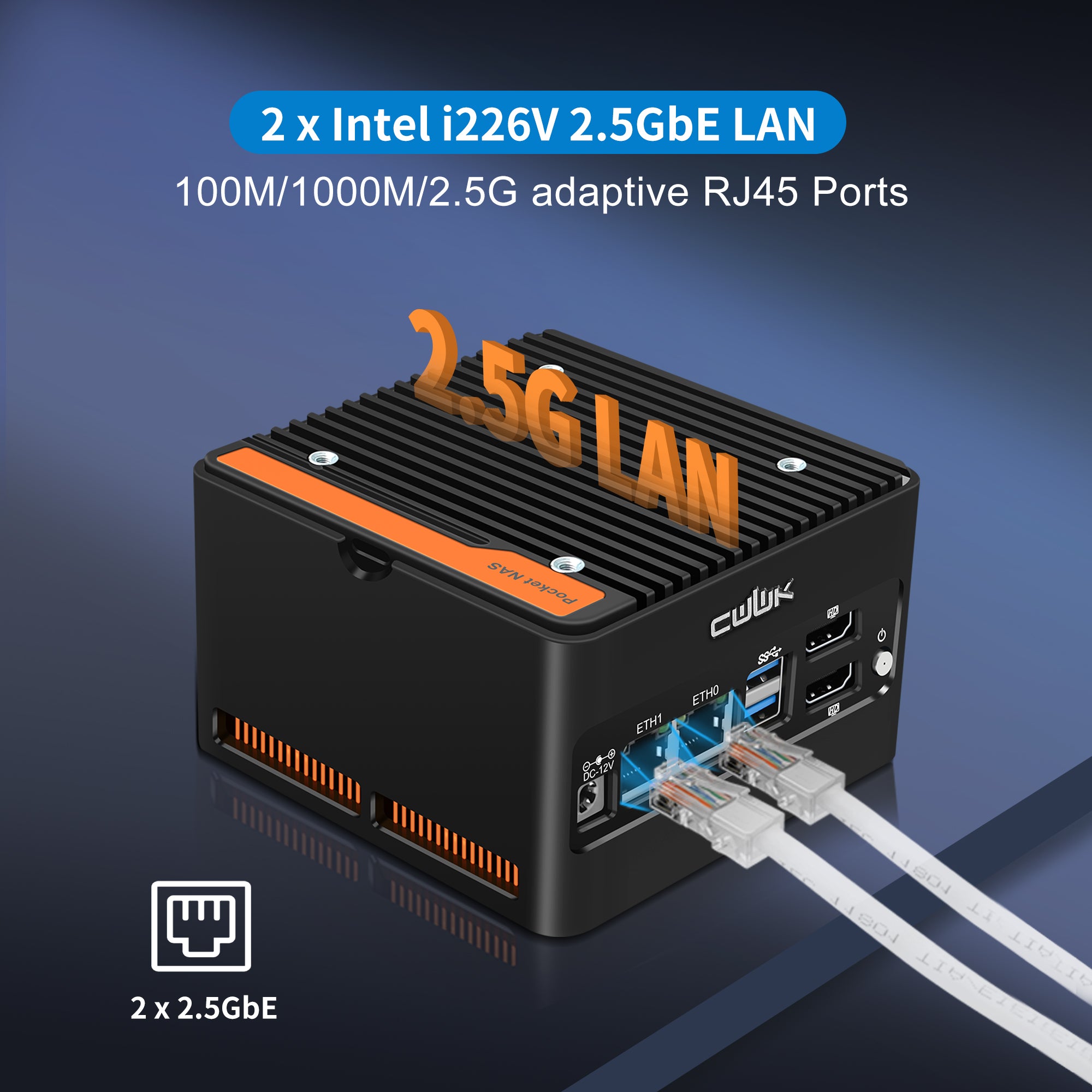 CWWK X86-P6 N150/N355 Mini PC NAS , 4 x M.2 NVMe X86-P6 Mini Desktop Computer with 2 x i226-V 2.5GbE LAN, DDR5 Micro PC , 2-Display, WiFi7/BT5.4 Expandable