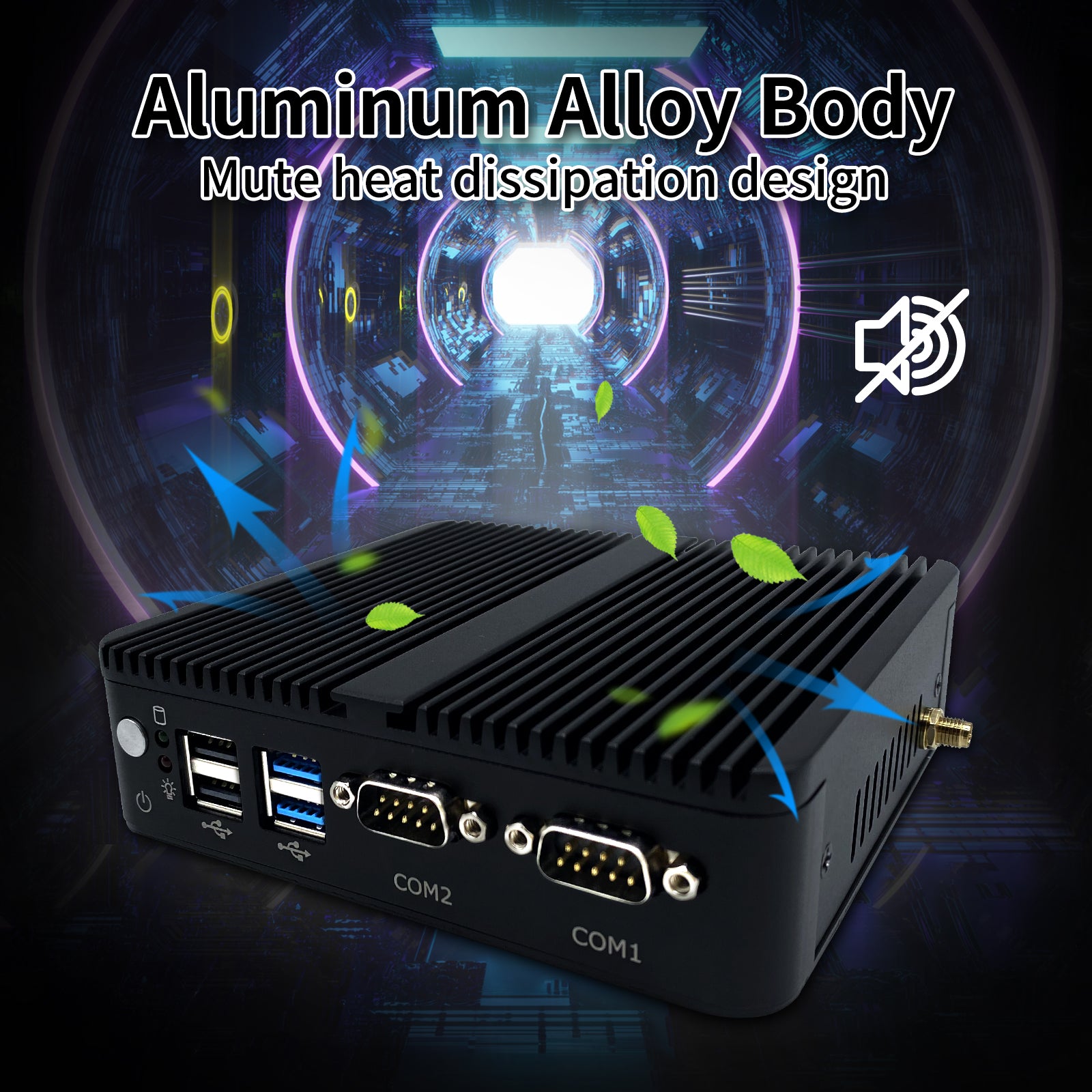 CWWK J25 Mini Industrial PC Fanless PC Celeron J4125 8GB RAM 256GB SSD 2*LAN HD VGA 4*USB Win11 Mini PC Fanless High Performance Compact Design Embedded Industrial Computer for industrial applications