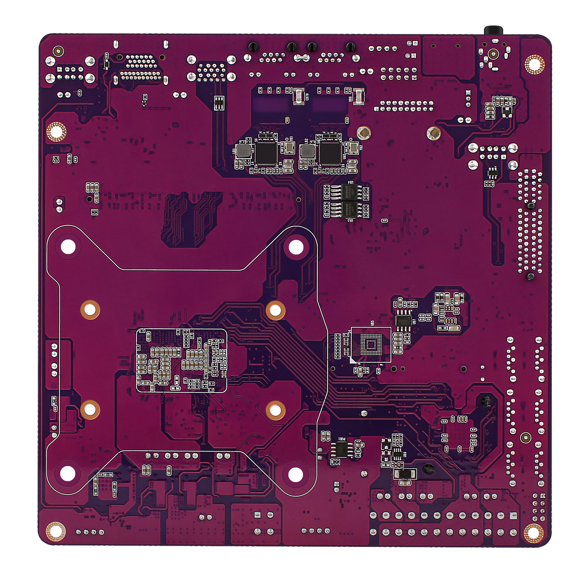 CWWK S13 N100 NAS Mainboard 6 Bay, 2 x i226-V 2.5GbE LAN Mini ITX Motherboard with 6× SATA3.0, DDR5 Computer motherboards with 2x M.2 NVMe, DDR5 RAM SSD, TF Card Slot, PCIE x4, Purple
