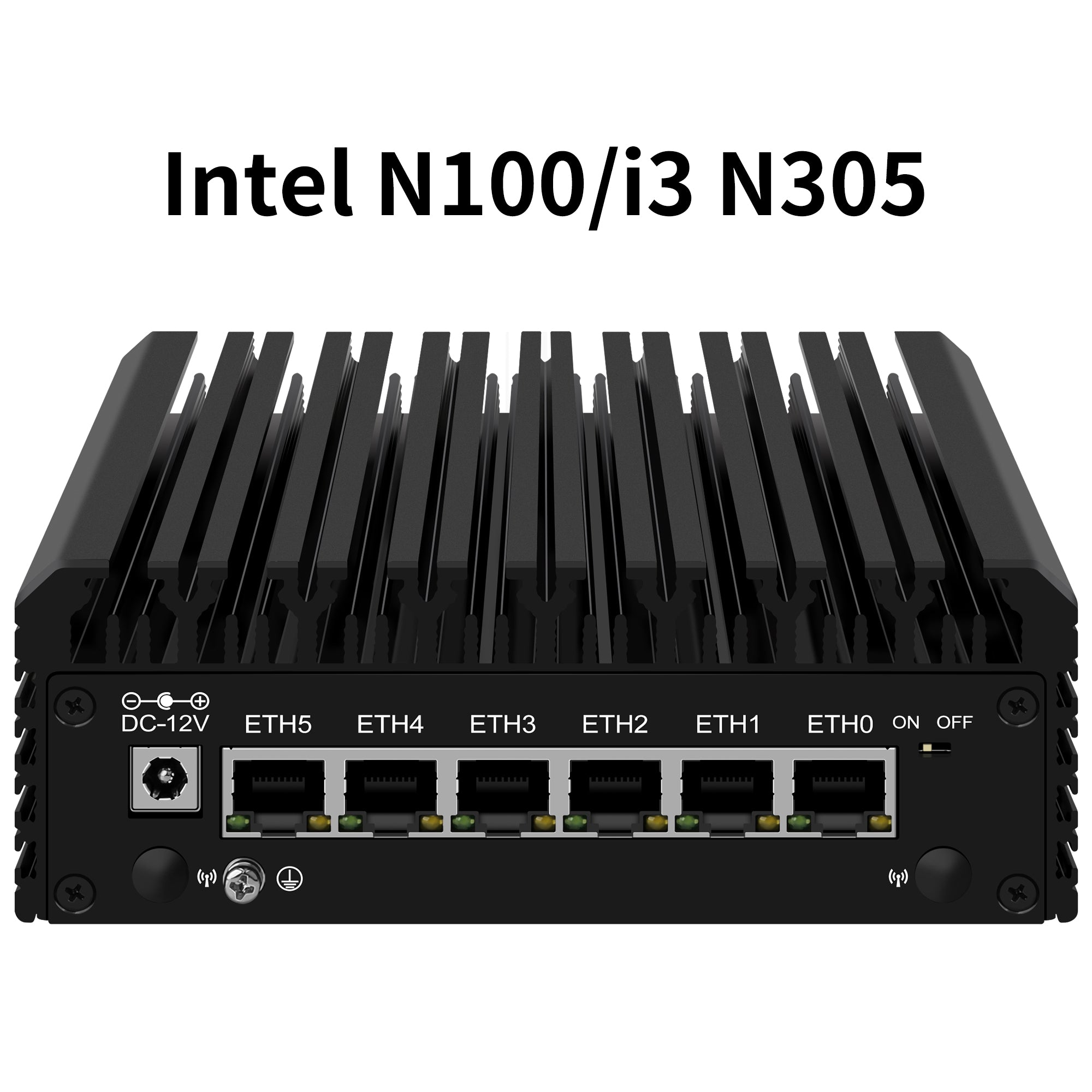 CWWK G6 Firewall Mini PC N305/N100 ,Micro Appliance Opnsense Fanless Mini Computer 6 x 2.5 GBE i226V LAN Router, DDR5 8 GB RAM 256 GB NVMe SSD