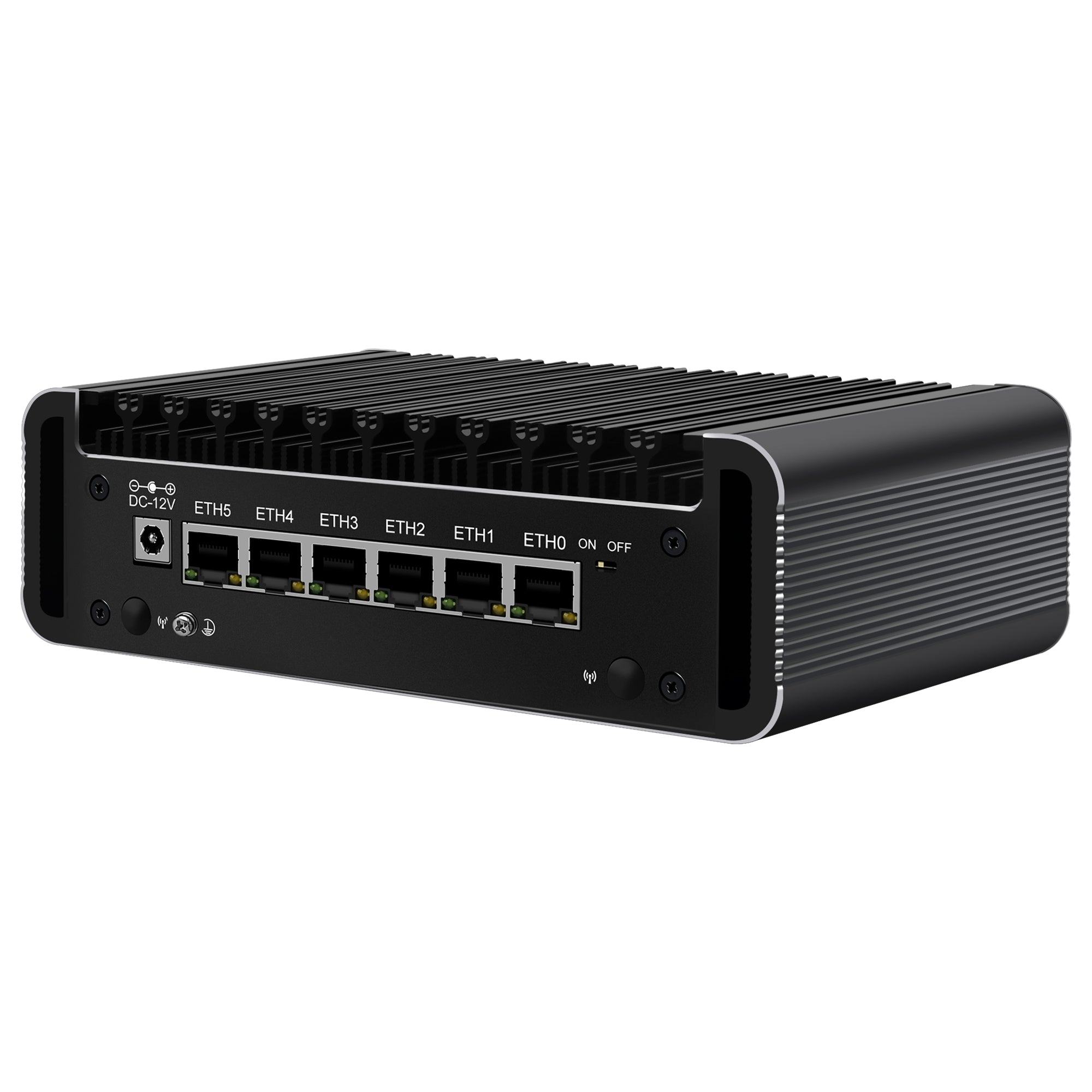 CWWK DY6 Fanless Mini PC Firewall Hardware for Opnsense Pfsense,Softer Router Intel N150 N100 N305 N355, 6 x 2.5 Gbe i226V Lan, DDR5 8 GB RAM 128 GB NVMe SSD