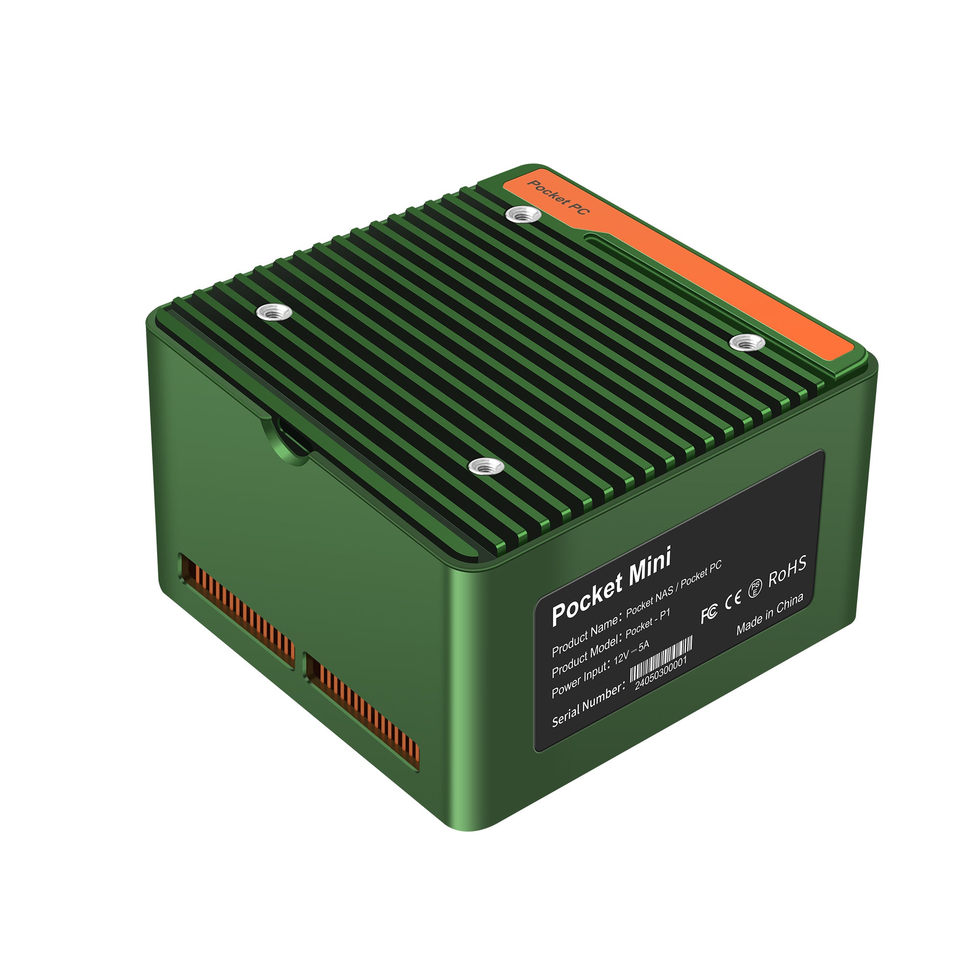 CWWK S14 Mini PC NAS,Core i3 N305/N100/N200 , 4x M.2 NVMe Micro PC with 2x i226-V 2.5GbE LAN, DDR5 Mini Desktop Computer with 16GB RAM 512GB SSD, USB3.2, Support Dual 4K Display, WiFi7/BT5.4 Expand,Green