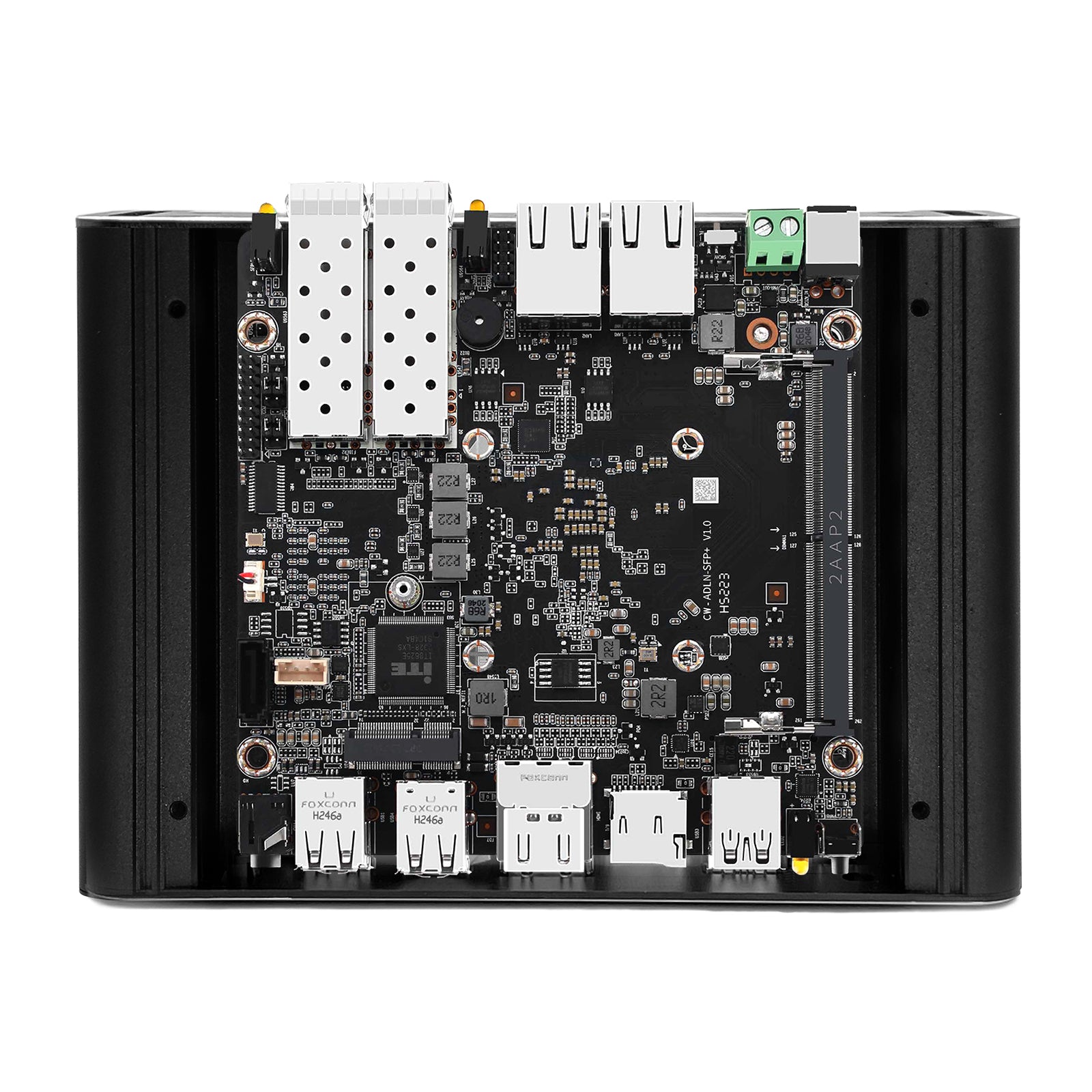 CWWK F18 Firewall Micro Appliance Mini PC Dual 10GbE SFP+, Core i3 N305 2 Port i226V 2.5GbE LAN,OPNsense, DDR5 8GB RAM 128GB NVMe SSD