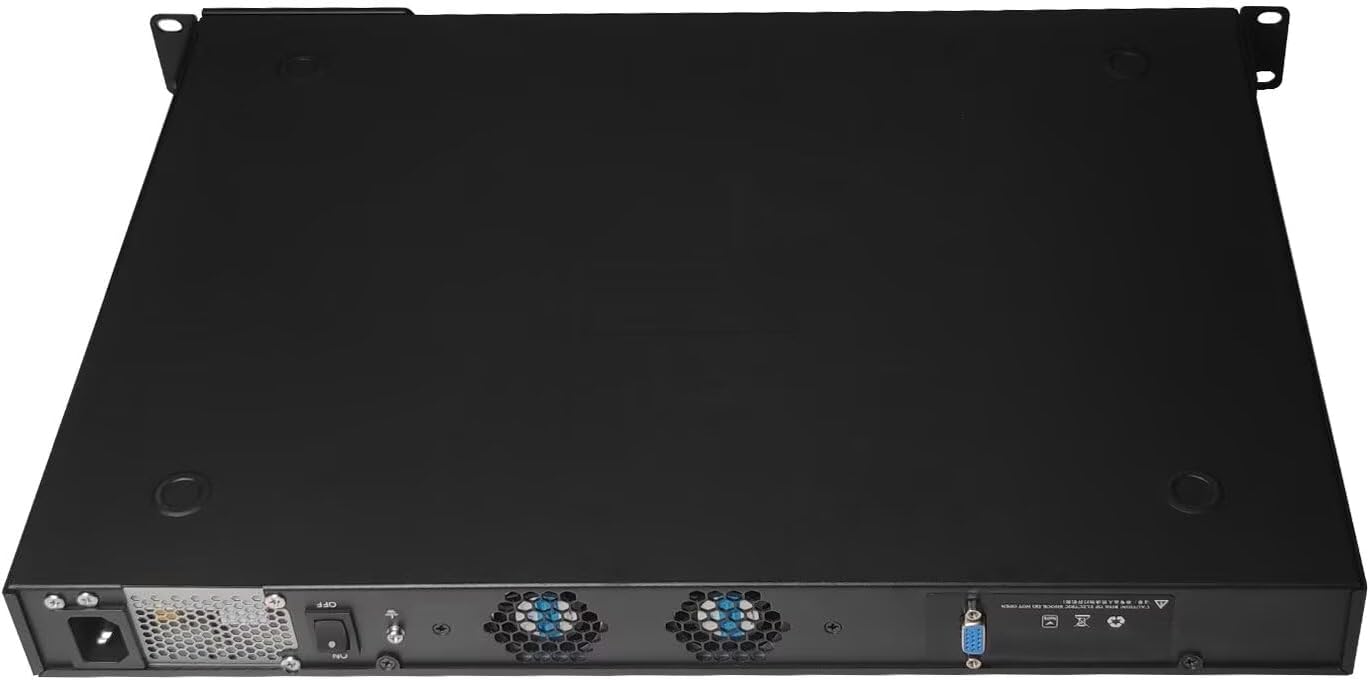 CWWK N12 1U Firewall Appliance B250 Core i5 8500, 2 x 10Gb SFP+ LAN Firewall Hardware VPN Router PC, 8GB RAM 64GB SSD OPNsense Hardware 19”Rackmount for Homelab with VGA, SIM