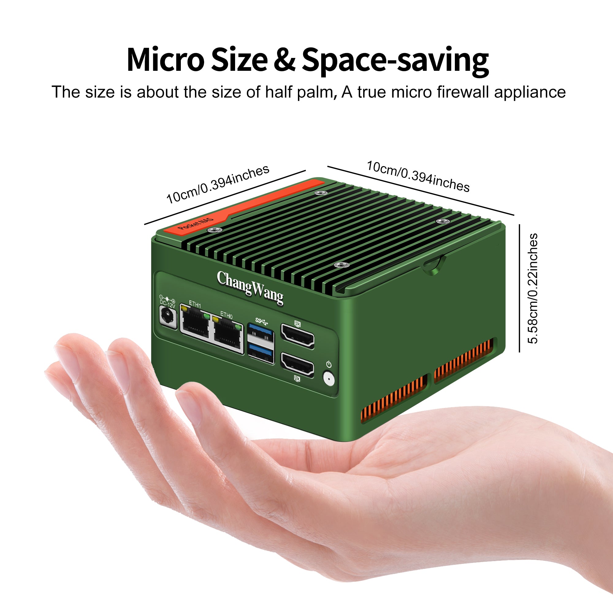 CWWK 4 Bay NAS Mini PC N100, 4 x NVMe Micro Computer Network-attached Storage (NAS) Hardware, Dual i226-V 2.5GbE LAN Small NAS PC with USB3.2, DDR5 8GB RAM 128GB SSD