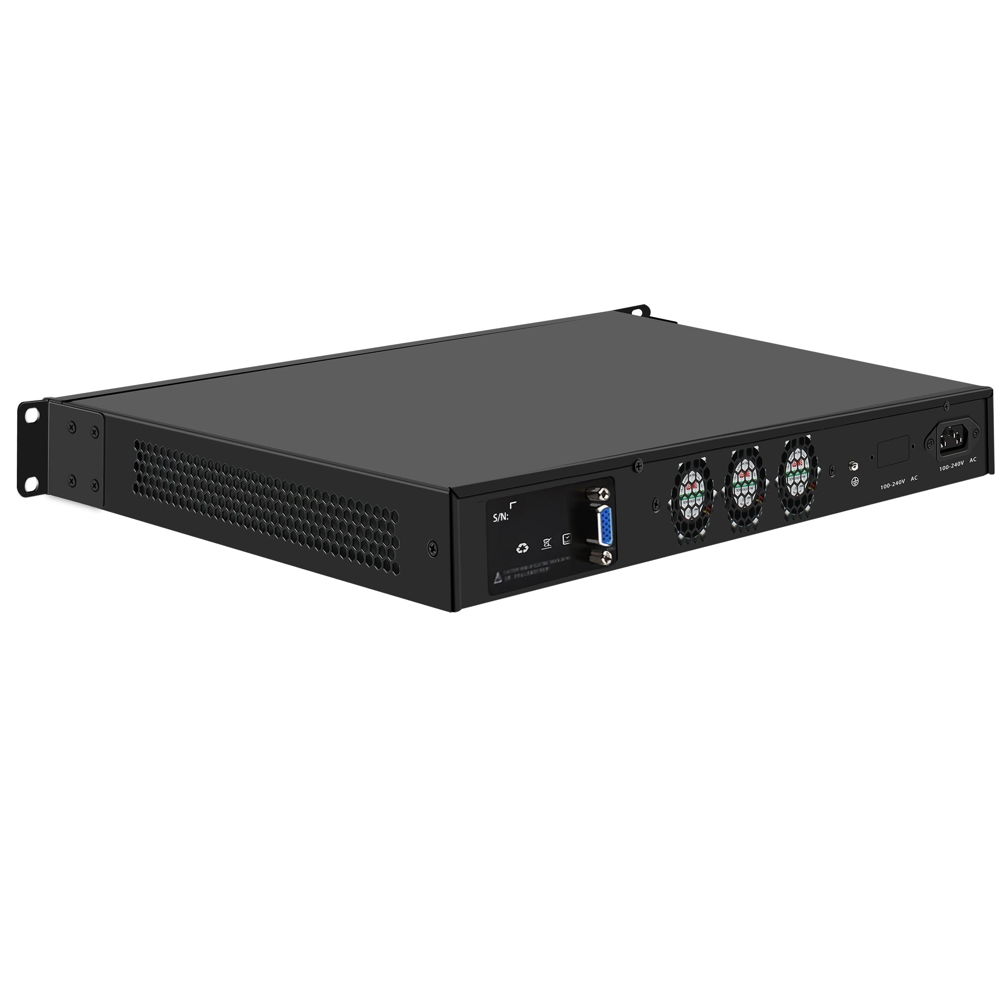 CWWK N3 19 Inch 1U Rack mount, N100/N200/i3 N305,Firewall Hardware Network Security Appliance, Router PC, 4 x I226V 2.5GbE LAN, Console, OPNsense, AES-NI, VGA, GPIO, DDR5 RAM SSD