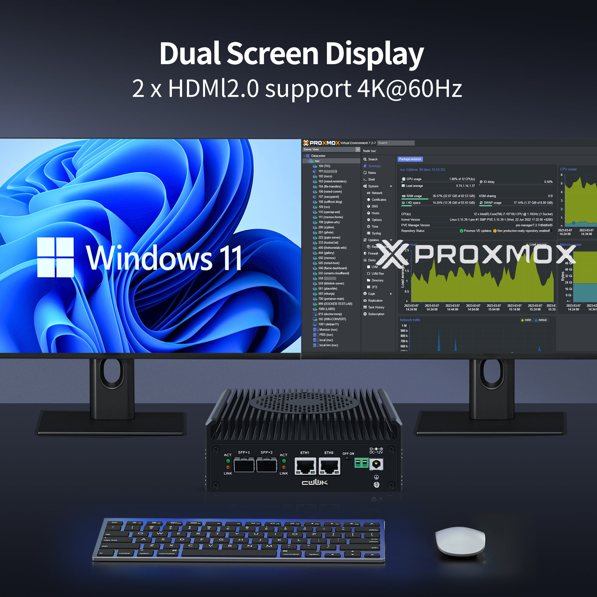 CWWK S3 Mini PC Firewall Hardware for Opnsense Pfsense,Softer Router Intel N150 N100 N305 N355 Dual Nic 2 10Gbe SFP+,2 Port i226V 2.5Gbe Lan