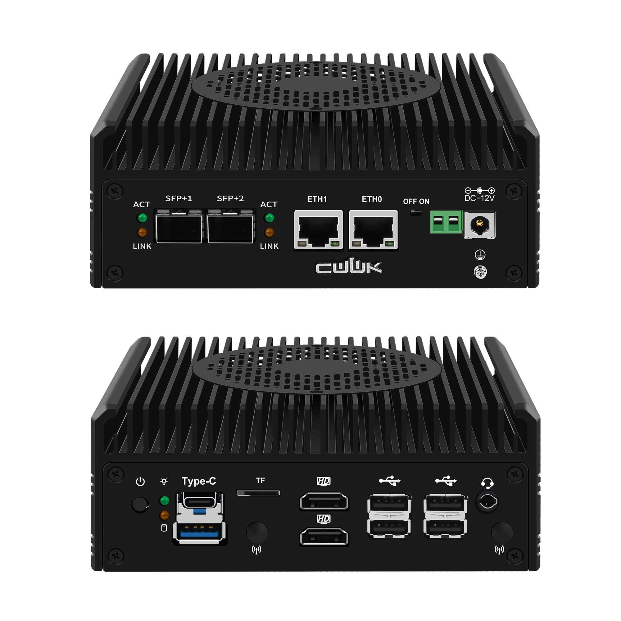 CWWK S3 Mini PC Firewall Hardware for Opnsense Pfsense,Softer Router Intel N150 N100 N305 N355 Dual Nic 2 10Gbe SFP+,2 Port i226V 2.5Gbe Lan
