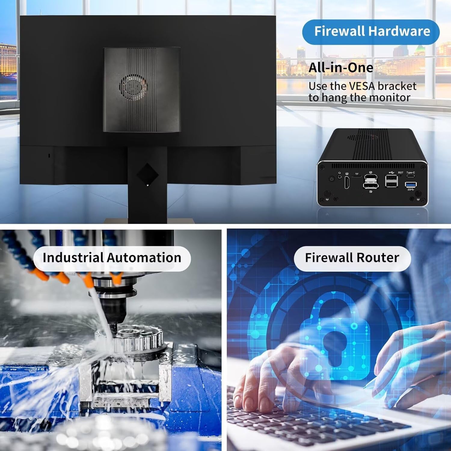 CWWK A8 Mini PC Firewall Micro Appliance, 8 Port i226V 2.5GbE LAN,12th Gen Core i5 1240P, OPNsense Hardware