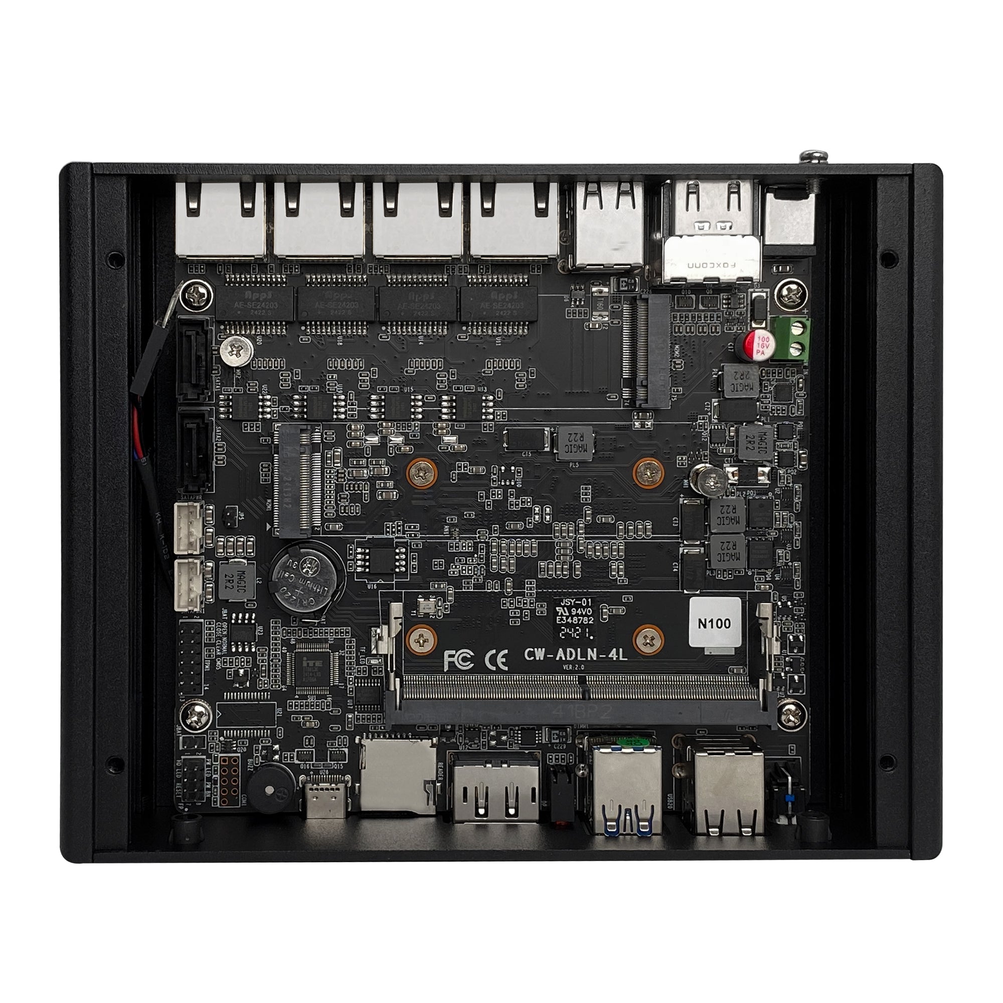 CWWK D4  Fanless Mini PC Firewall Hardware for Opnsense Pfsense,Softer Router Intel N150 N100 N305 N355, 4 x 2.5 Gbe i226V Lan