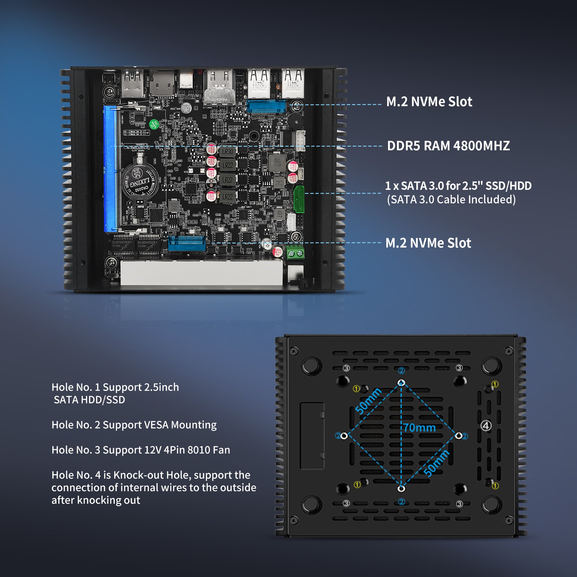 CWOS P05 Firewalls Mini PC Firewall Hardware for Opnsense Pfsense,Softer Router Intel N150 N100 N305 N355, 6 x 2.5 Gbe i226V Lan, DDR5 8 GB RAM 128 GB NVMe SSD