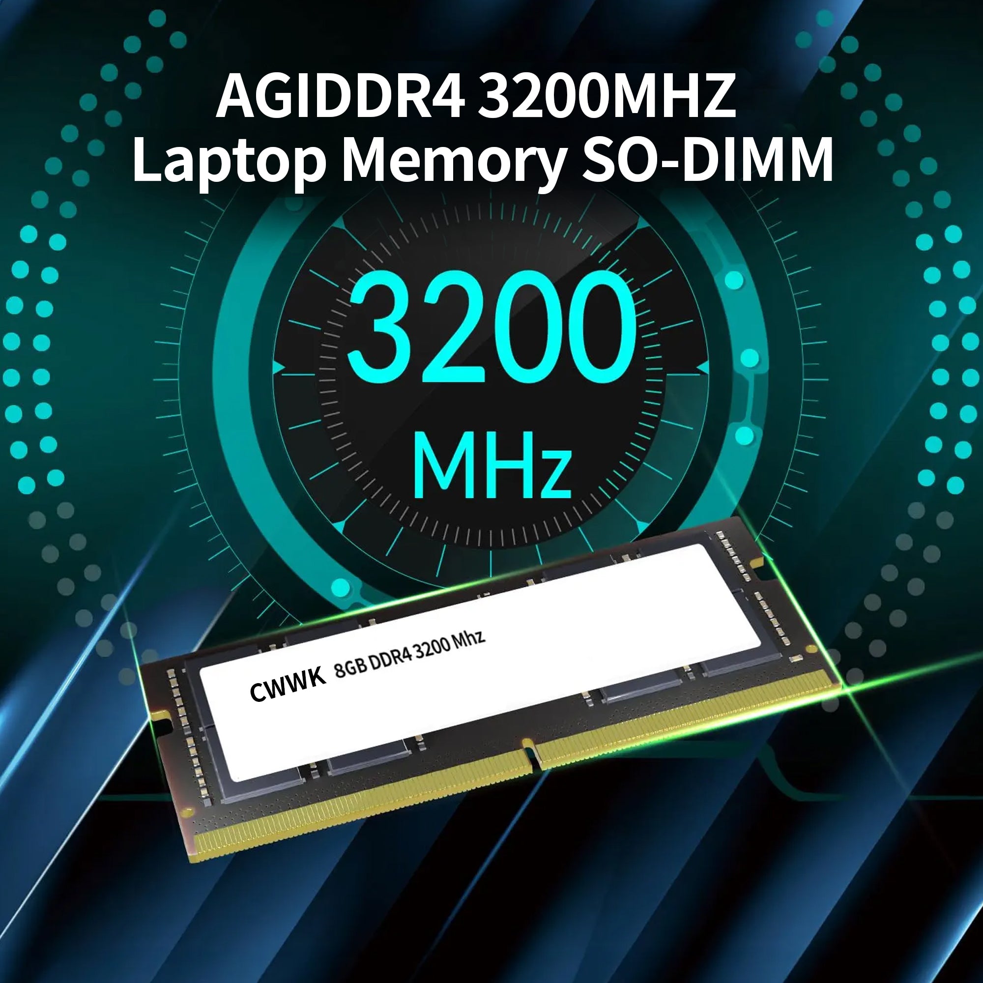 CWWK Computer Memory SD138 16GB DDR4 RAM 3200MHz CL22 Memory Module 260 Pin Computer Memory Hardware