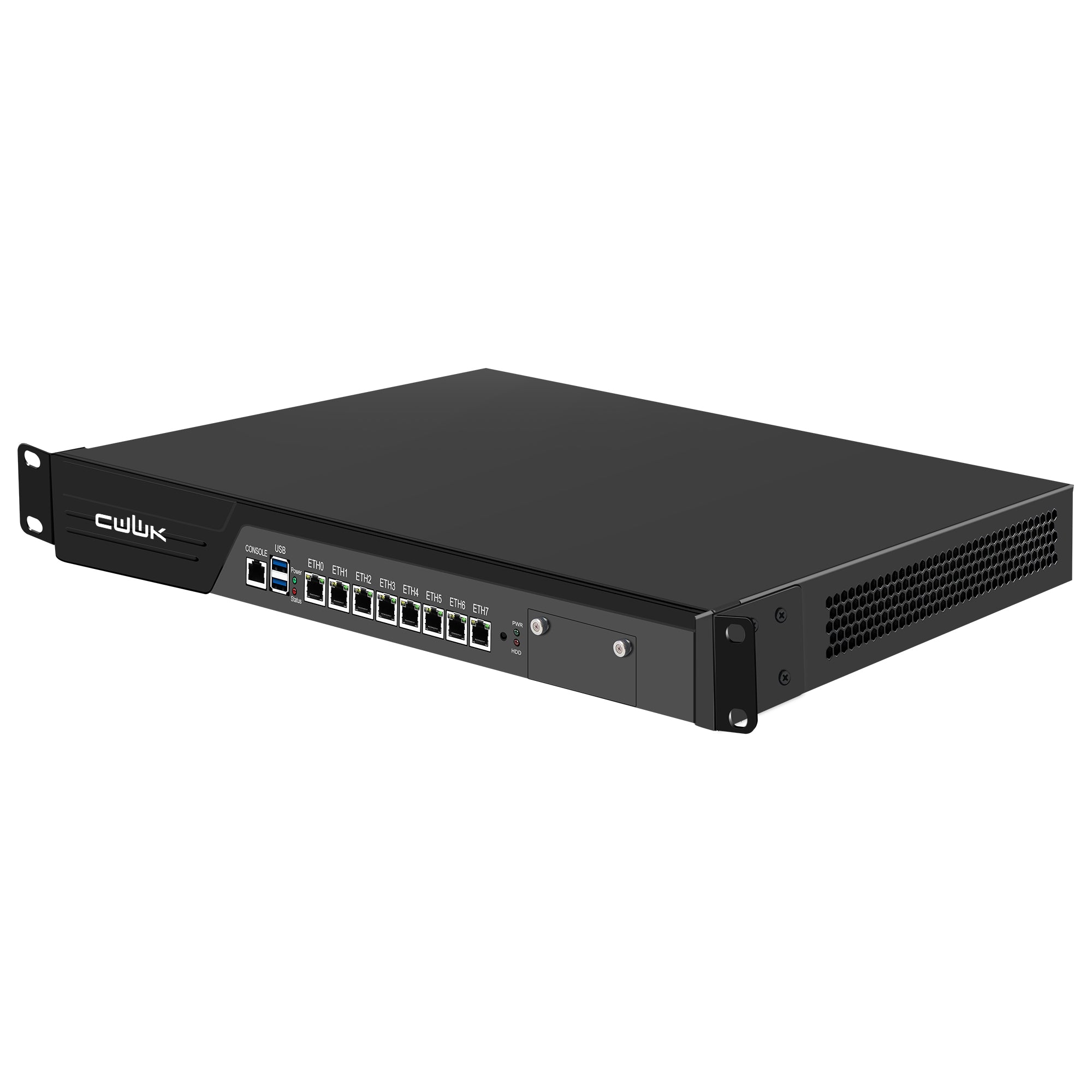 CWWK N6 19” 1U Firewall Appliance B150 Core i3 7100/Core i5 7500/Core i7 7700, 8 x i226V 2.5GbE LAN Firewall Hardware VPN Router PC, DDR4 RAM SSD OPNsense Hardware Rackmount for Homelab with VGA, SIM
