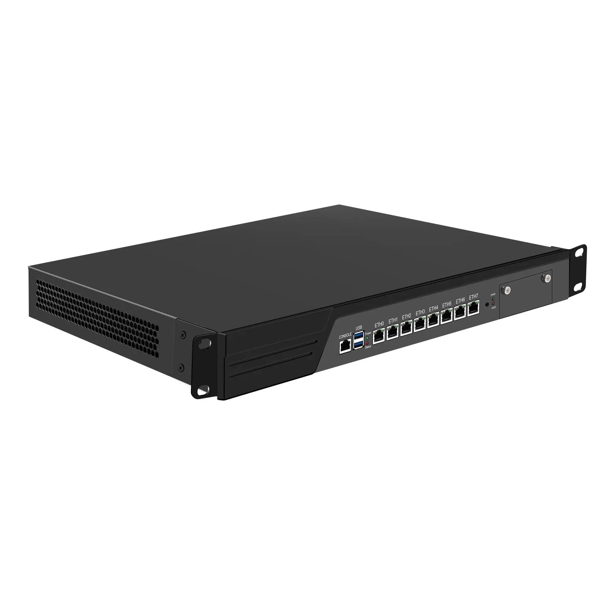 CWWK 1U Firewall Hardware B150 Core i3 7100, 4 x 10Gb SFP+ LAN Firewall Appliance VPN Router PC, RAM SSD OPNsense Hardware 19”Rackmount for Homelab with VGA, SIM