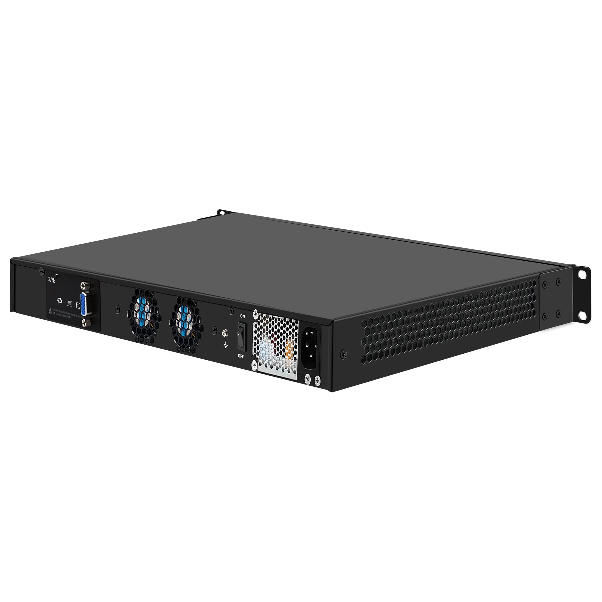 CWWK N9 19” 1U Firewall Appliance B250 Core i5 8500/Core i7 8700/Core i7 9700, 6 x i225V 2.5GbE LAN Firewall Hardware VPN Router PC, DDR4 RAM SSD OPNsense Hardware Rackmount for Homelab with VGA, SIM