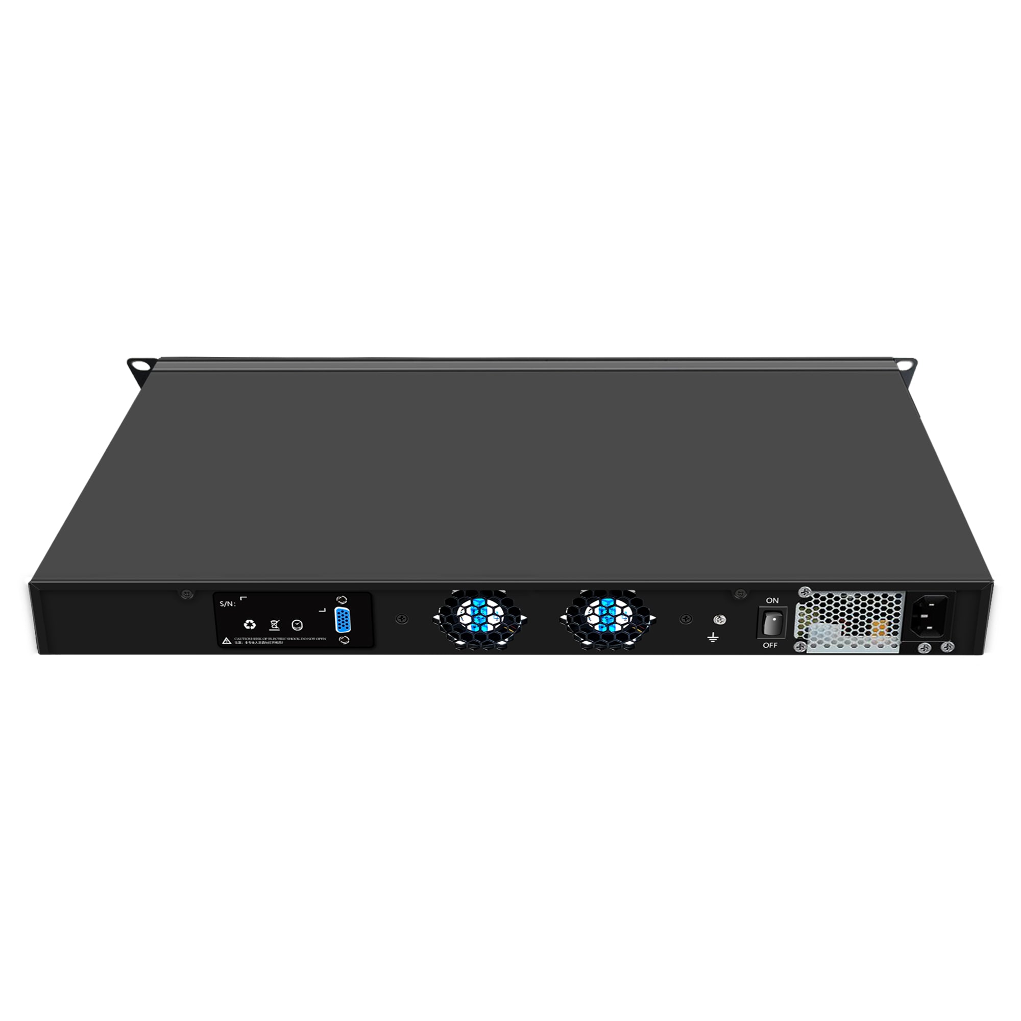 CWWK N8 19” 1U Firewall Appliance B250 Core i5 8500/Core i7 8700/Core i7 9700, 6 x i225V 2.5GbE LAN + 4 x 10Gb SFP+ Firewall Hardware VPN Router PC, DDR4 RAM SSD OPNsense Hardware Rackmount for Homelab with VGA, SIM