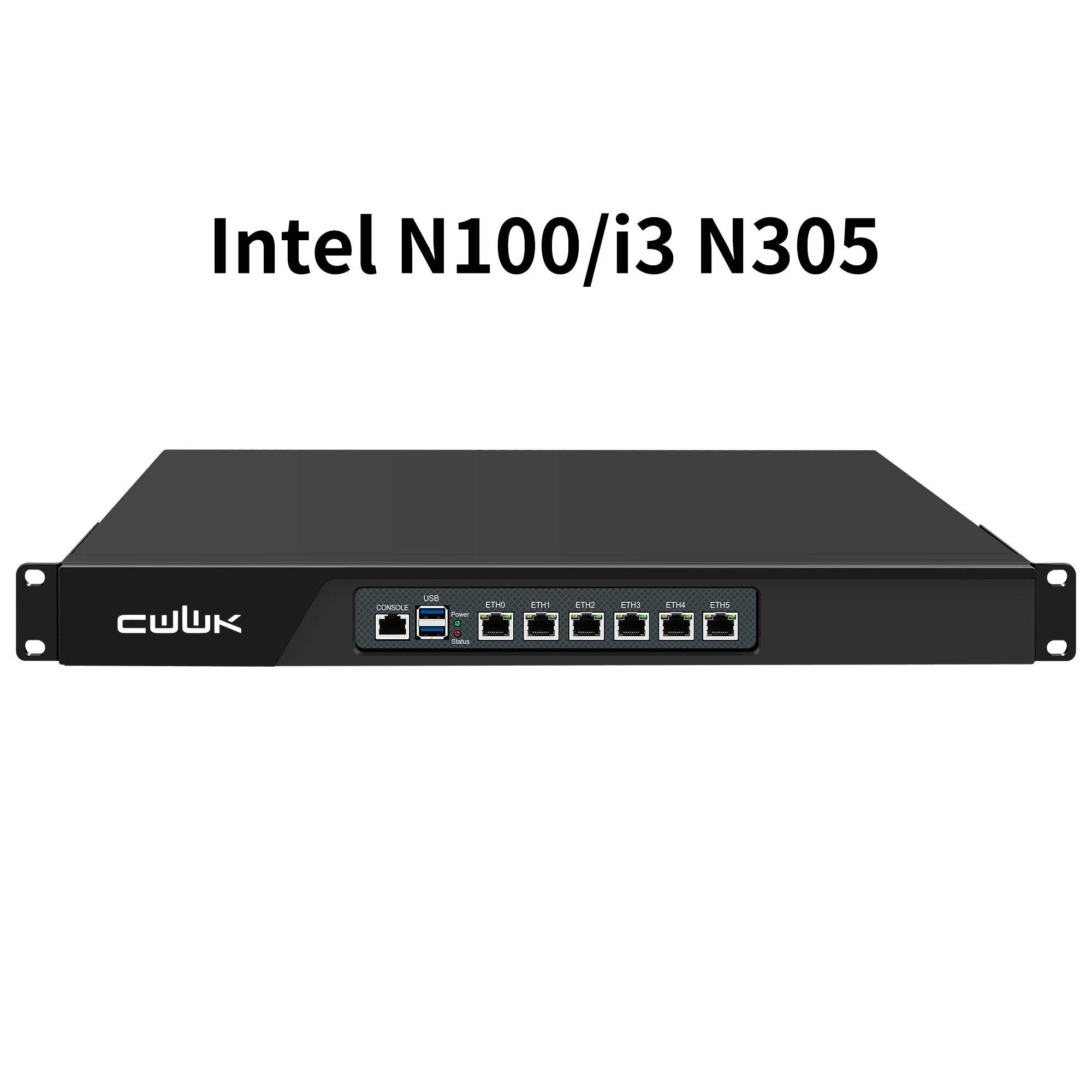CWWK N14 1U Firewall Appliance N305/N100, 6 x i226-V 2.5GbE LAN Firewall Hardware VPN Router PC, DDR5 RAM SSD OPNsense Hardware 19”Rackmount for Homelab Server with VGA, SIM