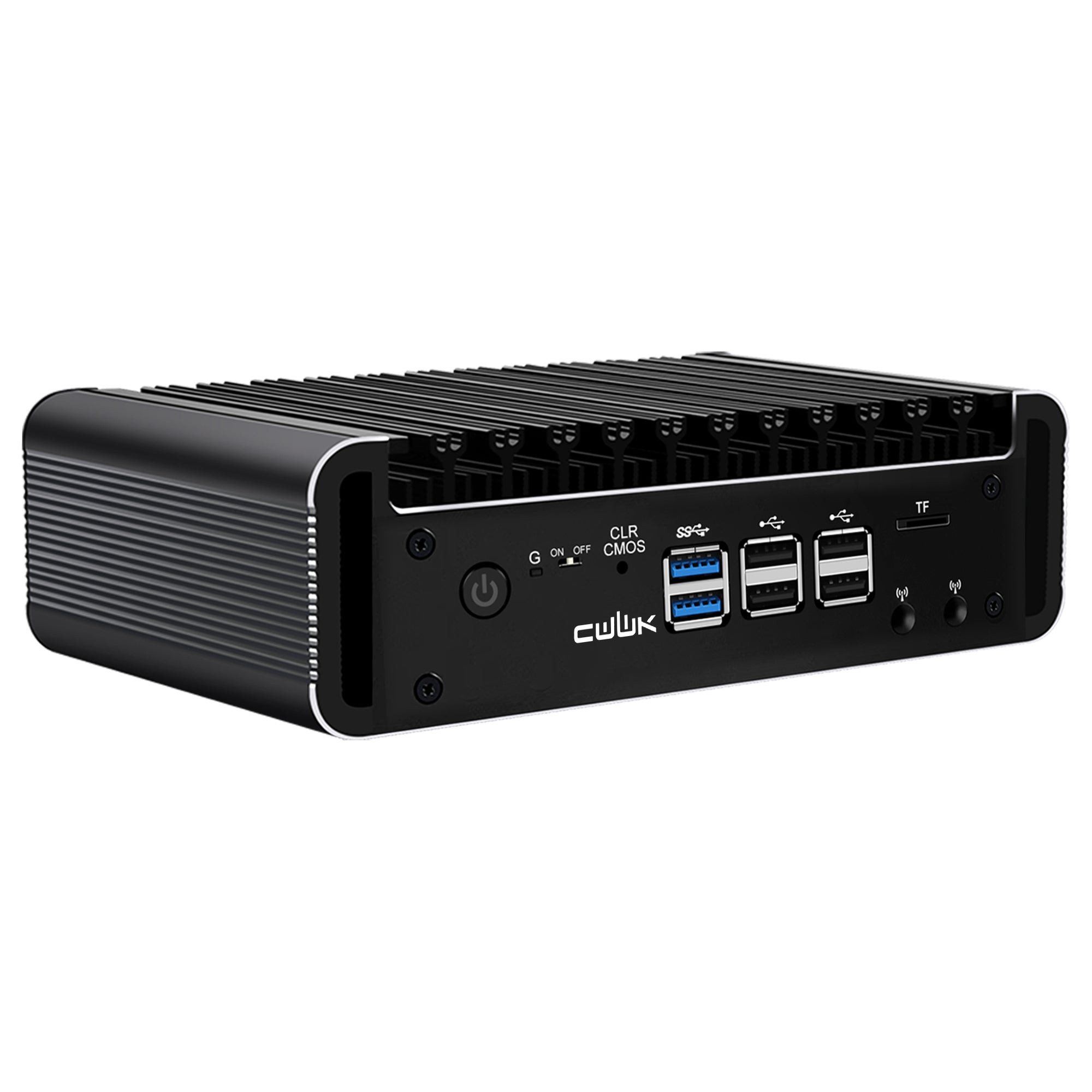 CWWK DY4 Fanless Mini PC Firewall Hardware for Opnsense Pfsense,Softer Router Intel N150 N100 N305 N355, 4 x 2.5 Gbe i226V Lan, DDR5 8 GB RAM 128 GB NVMe SSD