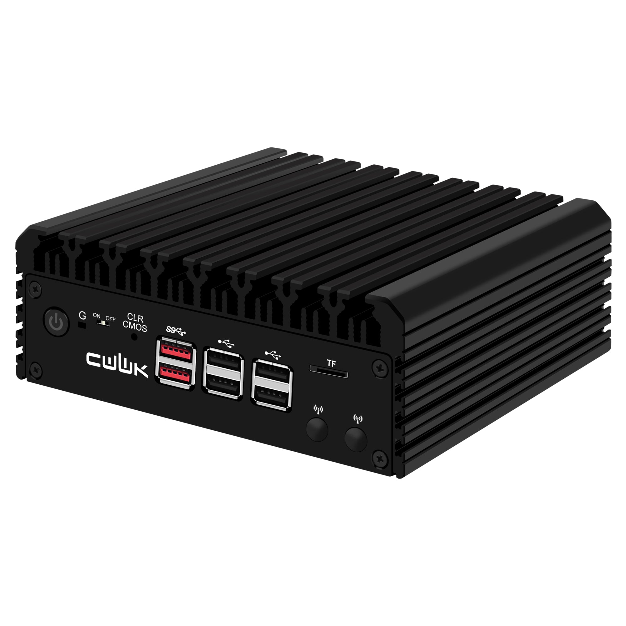 CWWK G4 Fanless Mini PC Firewall Hardware for Opnsense Pfsense,Softer Router Intel N100 N305, 4 x 2.5 Gbe i226V Lan, DDR5 8 GB RAM 128 GB NVMe SSD