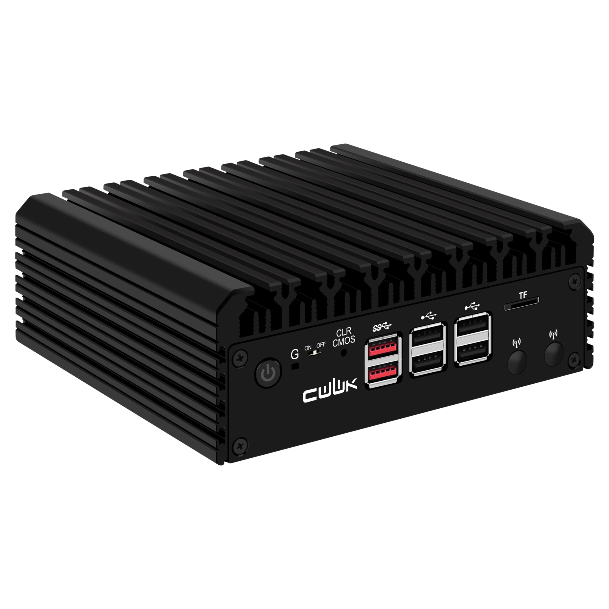 CWWK G4 Fanless Mini PC Firewall Hardware for Opnsense Pfsense,Softer Router Intel N100 N305, 4 x 2.5 Gbe i226V Lan, DDR5 8 GB RAM 128 GB NVMe SSD