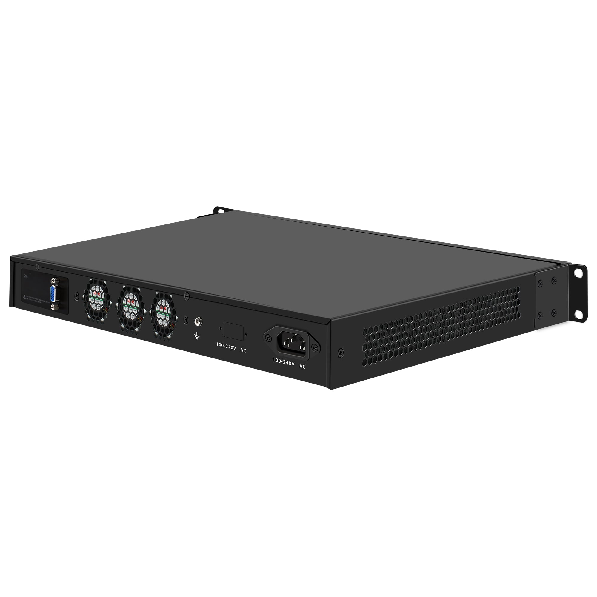 CWWK N3 19 Inch 1U Rack mount, N100/N200/i3 N305,Firewall Hardware Network Security Appliance, Router PC, 4 x I226V 2.5GbE LAN, Console, OPNsense, AES-NI, VGA, GPIO, DDR5 RAM SSD