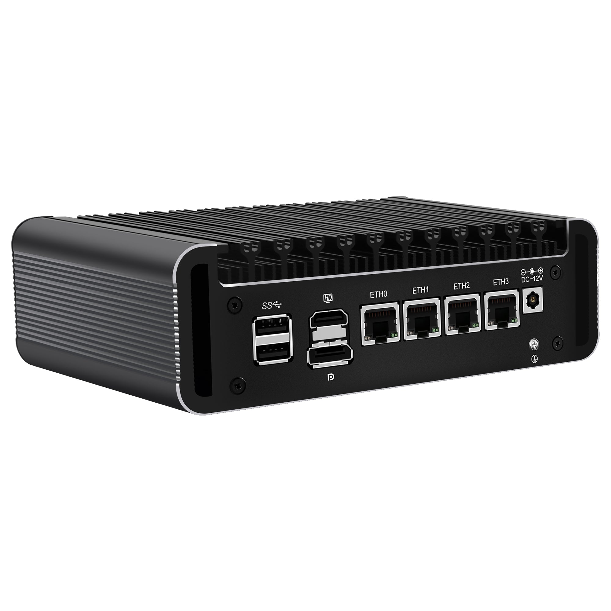 CWWK DY4 Fanless Mini PC Firewall Hardware for Opnsense Pfsense,Softer Router Intel N150 N100 N305 N355, 4 x 2.5 Gbe i226V Lan, DDR5 8 GB RAM 128 GB NVMe SSD