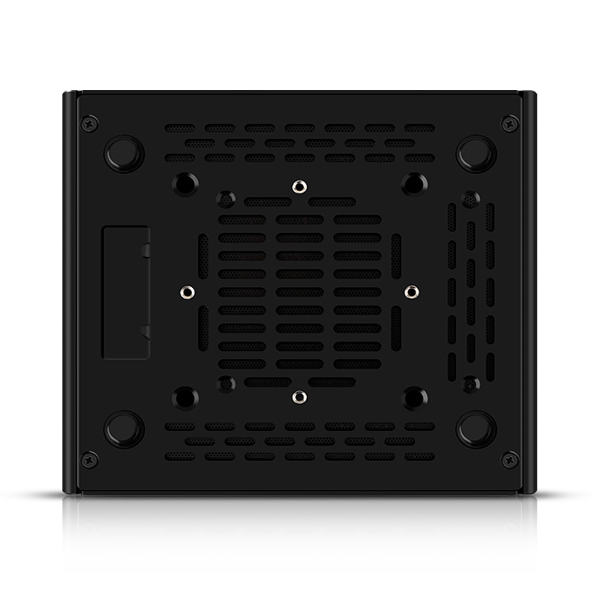 CWWK C1 Fanless Mini PC, Core N100,J6412 2 × 2.5GbE i226V LAN Port, 2 × COM RS232, Support WIFI/BT, Fanless Desktop Computer, DDR4 8GB RAM 128GB NVMe SSD, Windows 11 Pro