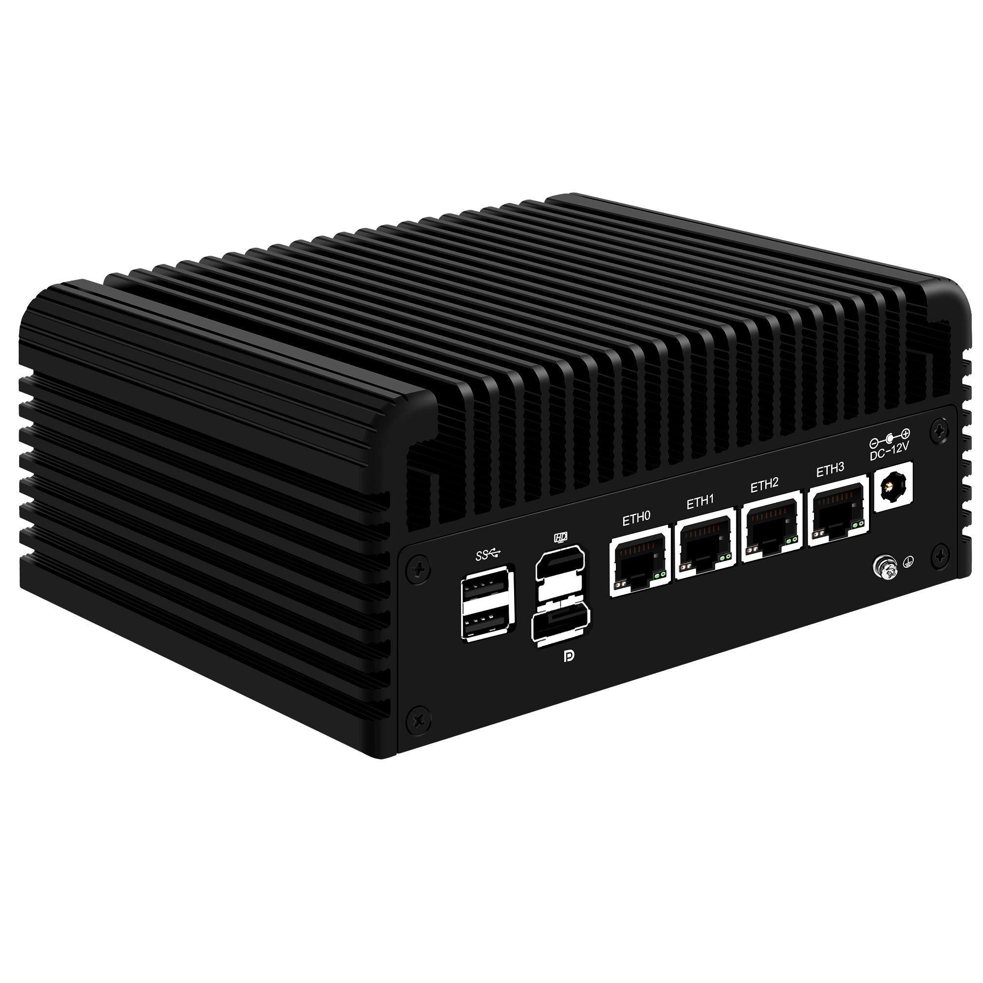 CWWK F2 Fanless Mini PC Firewall Hardware for Opnsense Pfsense,Softer Router Intel N150 N100 N305 N355, 4 x 2.5 Gbe i226V Lan