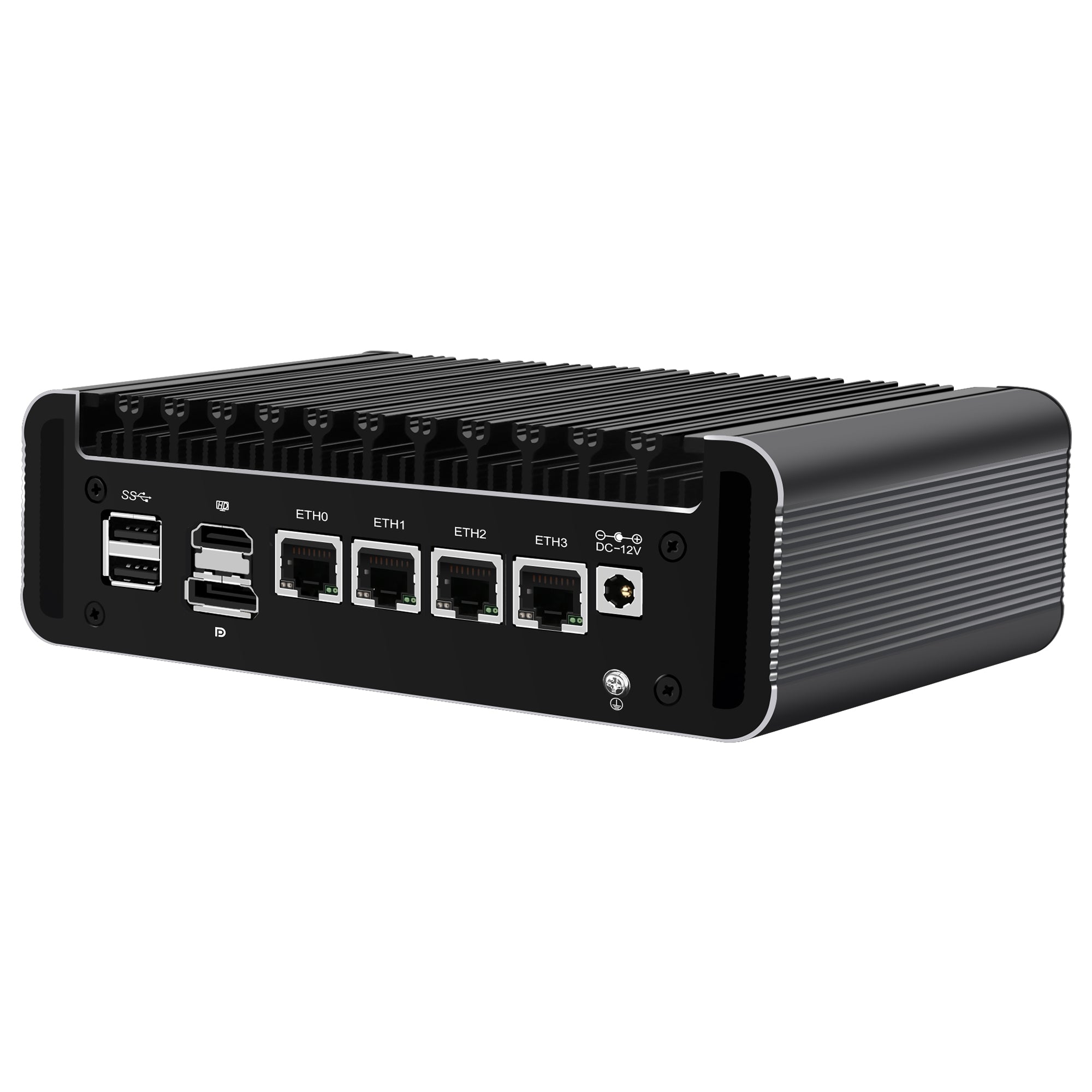 CWWK DY4 Fanless Mini PC Firewall Hardware for Opnsense Pfsense,Softer Router Intel N150 N100 N305 N355, 4 x 2.5 Gbe i226V Lan, DDR5 8 GB RAM 128 GB NVMe SSD