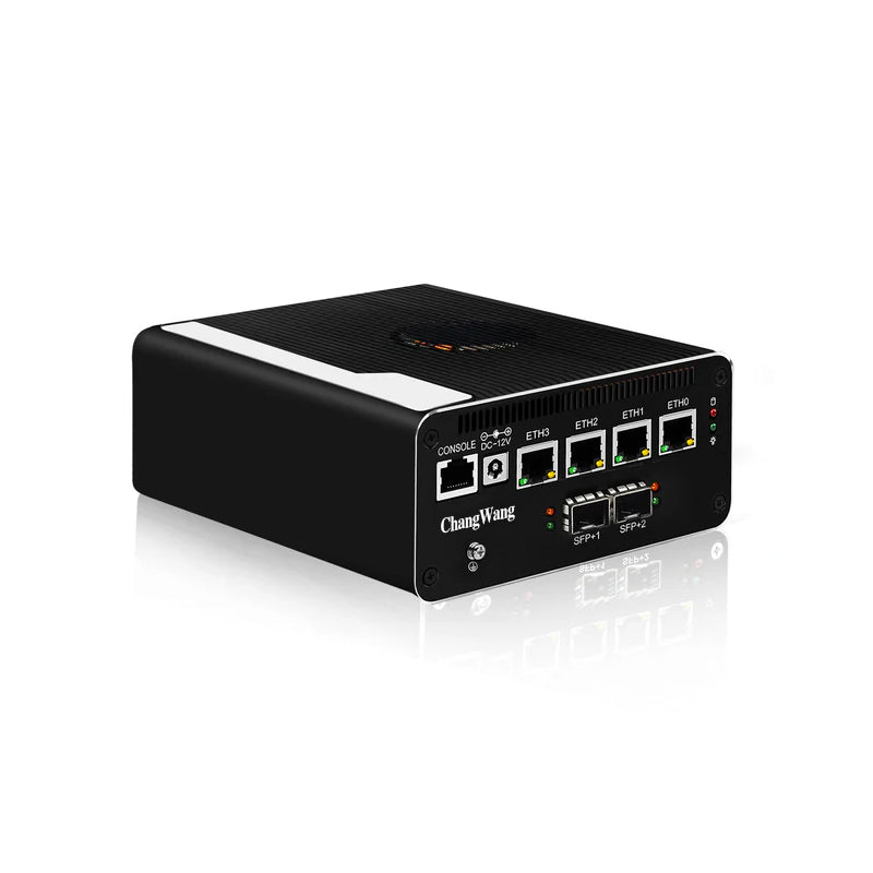 CWWK W65 Mini PC Router Micro Firewall Appliance, 2 X 10GbE SFP+, Core i5 1240P, OPNsense Hardware, 4 x i226V 2.5GbE LAN PortsRouter