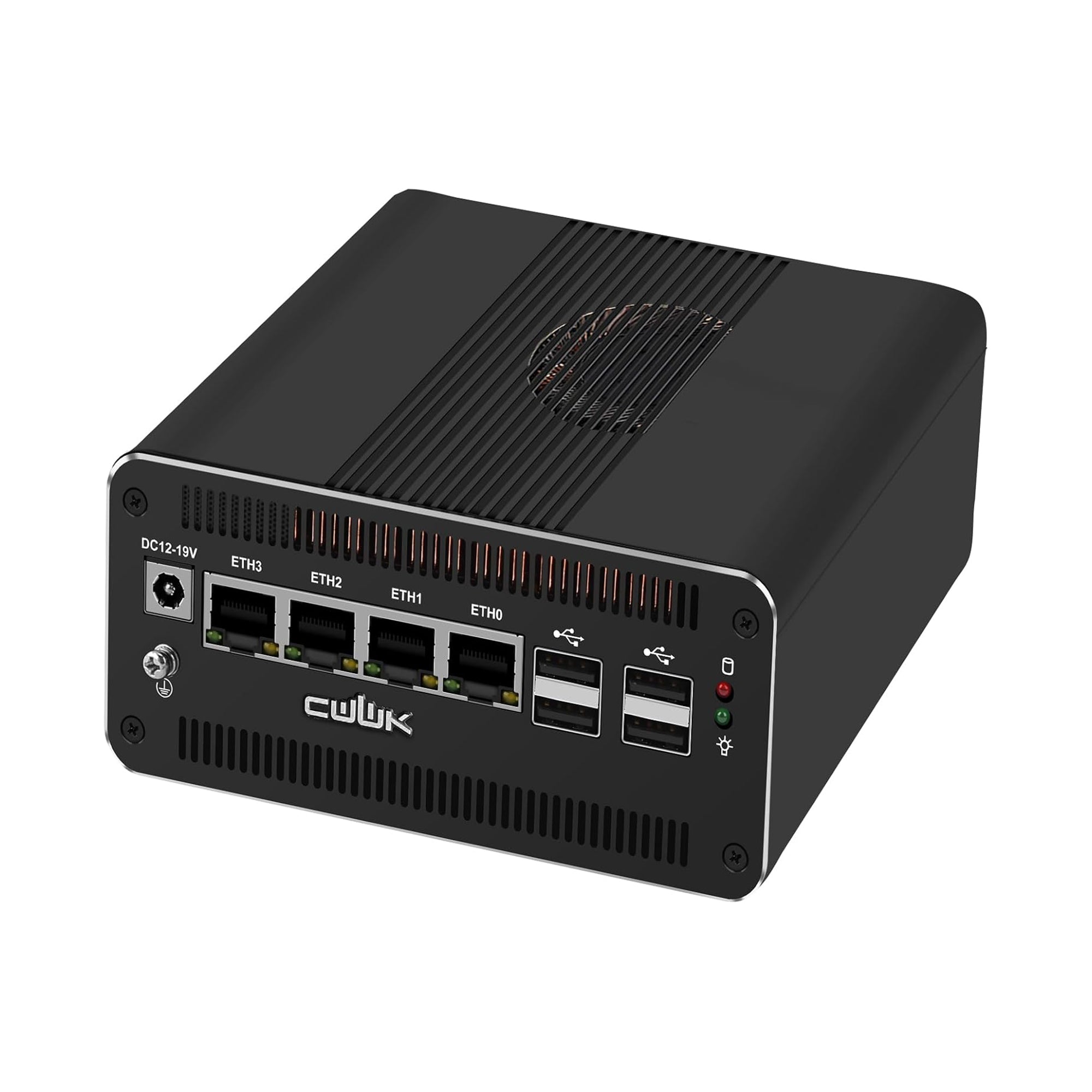 CWWK AI Mini PC Core Ultra 7 155H Firewall Appliance, 8 x 2.5GbE LAN Mini Computer, F28 Linux Server Micro PC, Win11 Pro, DDR5 32GB RAM 1TB NVMe, PCIe4.0 x4, USB4(40Gbps), HD/DP