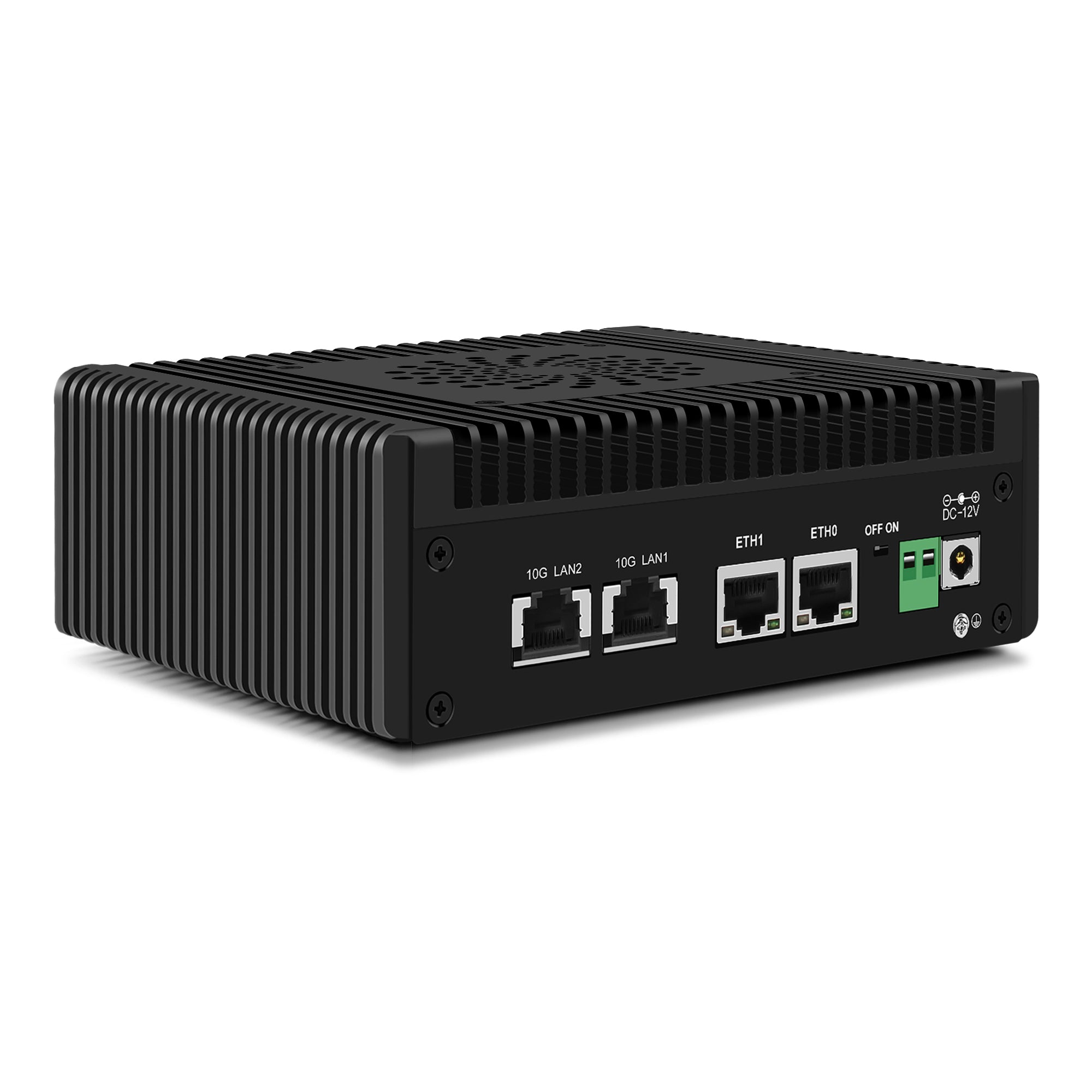 CWWK N150 Mini PC (Upgraded N100) Firewall with 4 Port 10GbE RJ45 + 2.5GbE LAN, S7 Pro OPNsense Appliance Mini Computer, Barebone Micro PC DDR5 NO RAM/SSD/OS, Dual NVMe, USB-C, TF