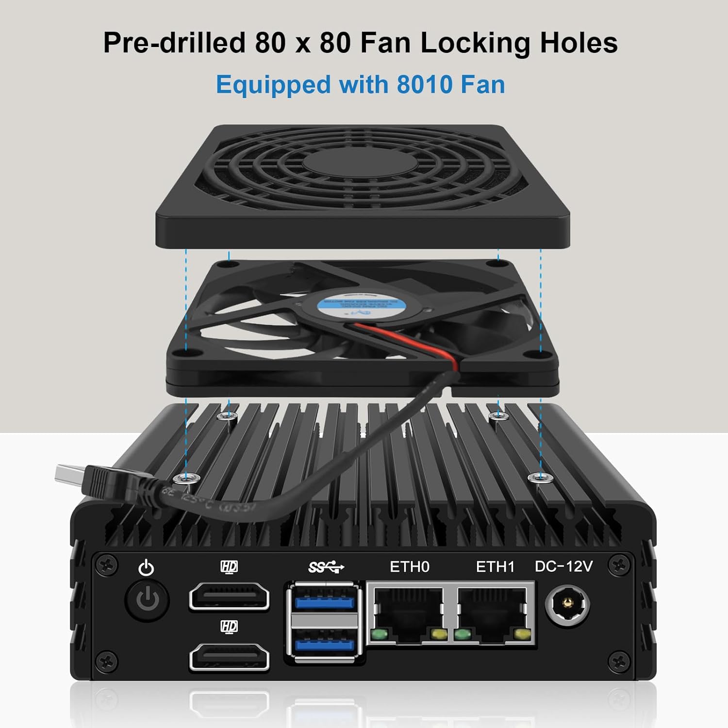 CWWK X86-P5/P2 Mini PC Firewall Hardware for Opnsense Pfsense,Fanless Mini Computer Softer Router Intel N100 N305 Dual Nic 2 Port i226-V 2.5Gbe DDR5