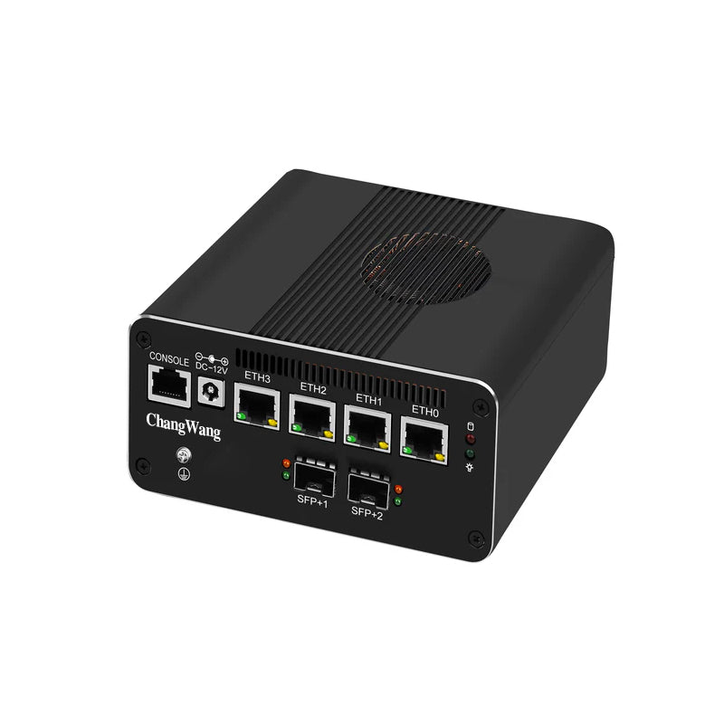 CWWK Mini PC Firewall Appliance Core i7-1185G7, Core i5 1135G7, Core i3 1115G4, 2 x 10GbE SFP+ Mini Computer mit 4 x i226-V 2.5GbE LAN, 4K 3-Display, USB-C, AES-NI