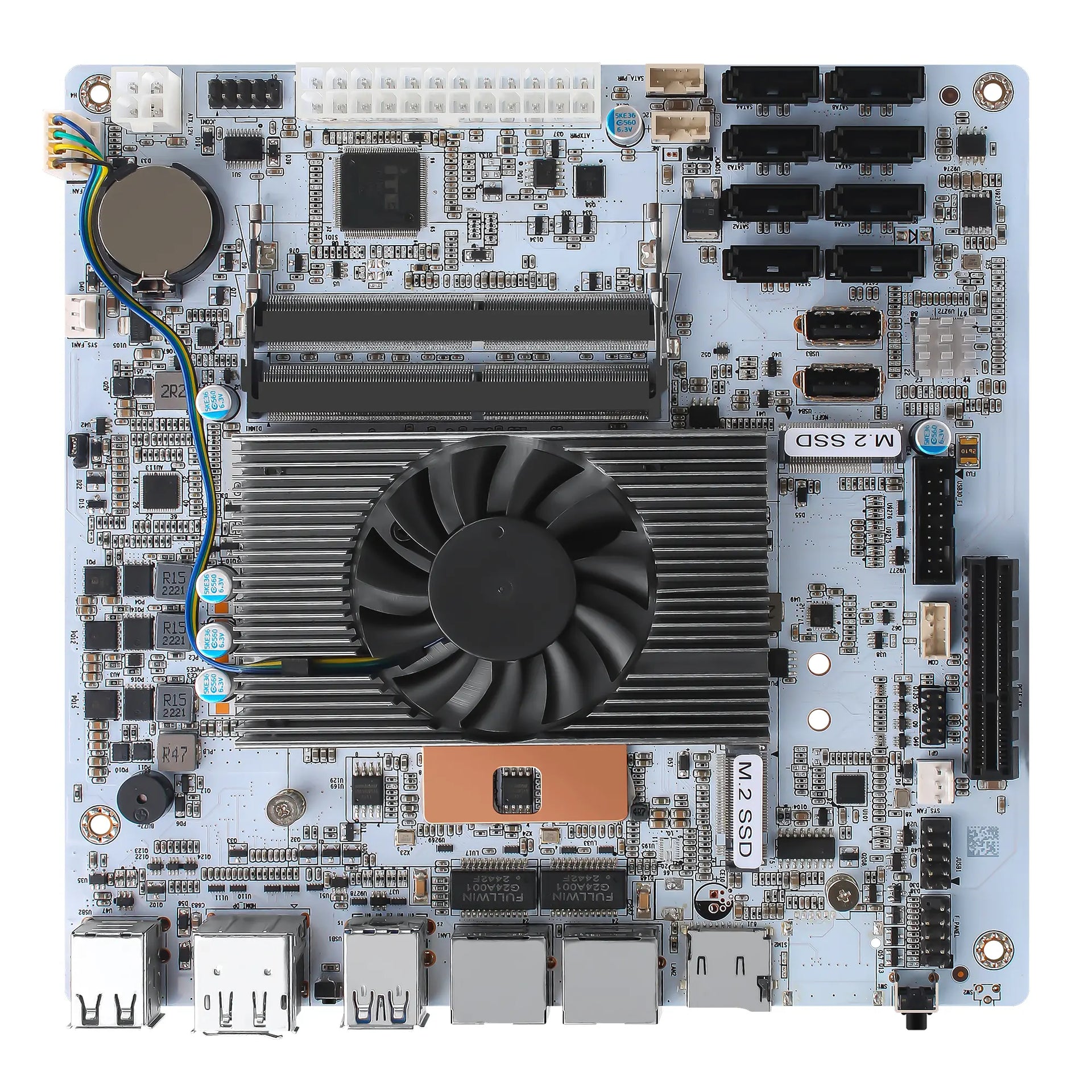 CWWK NAS Motherboard 8 Bay Core i5 8265U 4C/8T, Mini ITX PC Mainboard