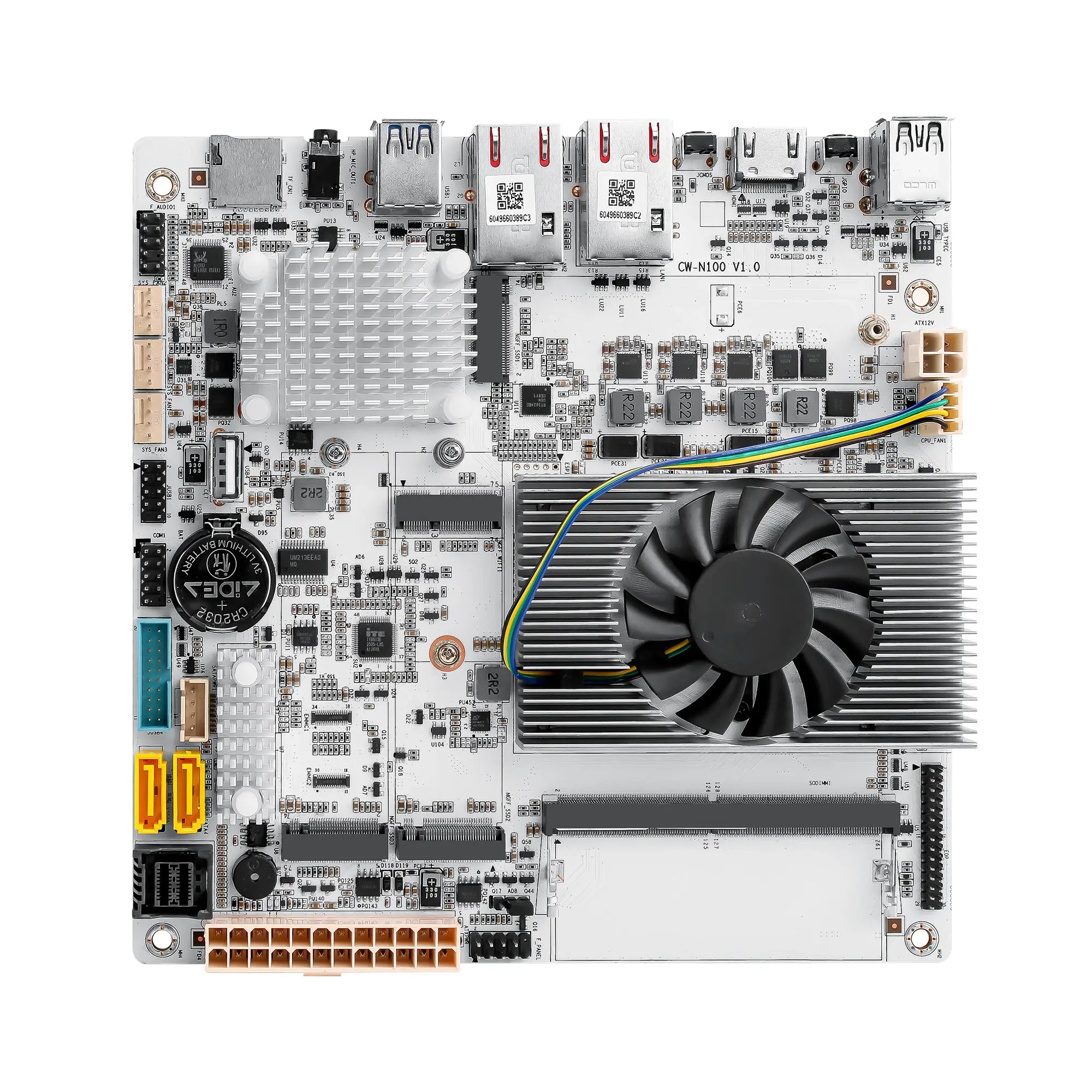 CWWK-NAS-B-M15 10GbE NAS Motherboard ,6 SATA, 3 M.2 NVMe, DDR5 Mini-ITX