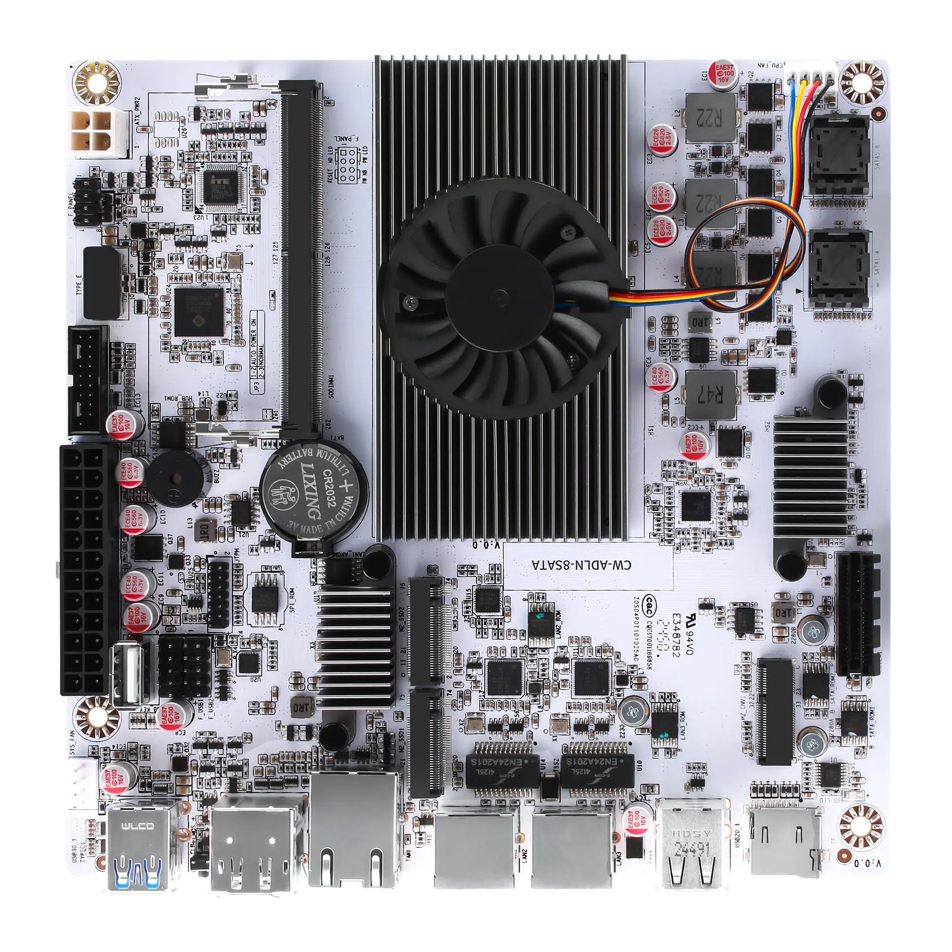CWWK M8 NAS Motherboard 8 Bay with 10GbE RJ45 LAN, N150/N355CPU Mini I