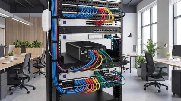 Multi-port firewall mini PC for small office network, VLAN setup, and multi-WAN deployment