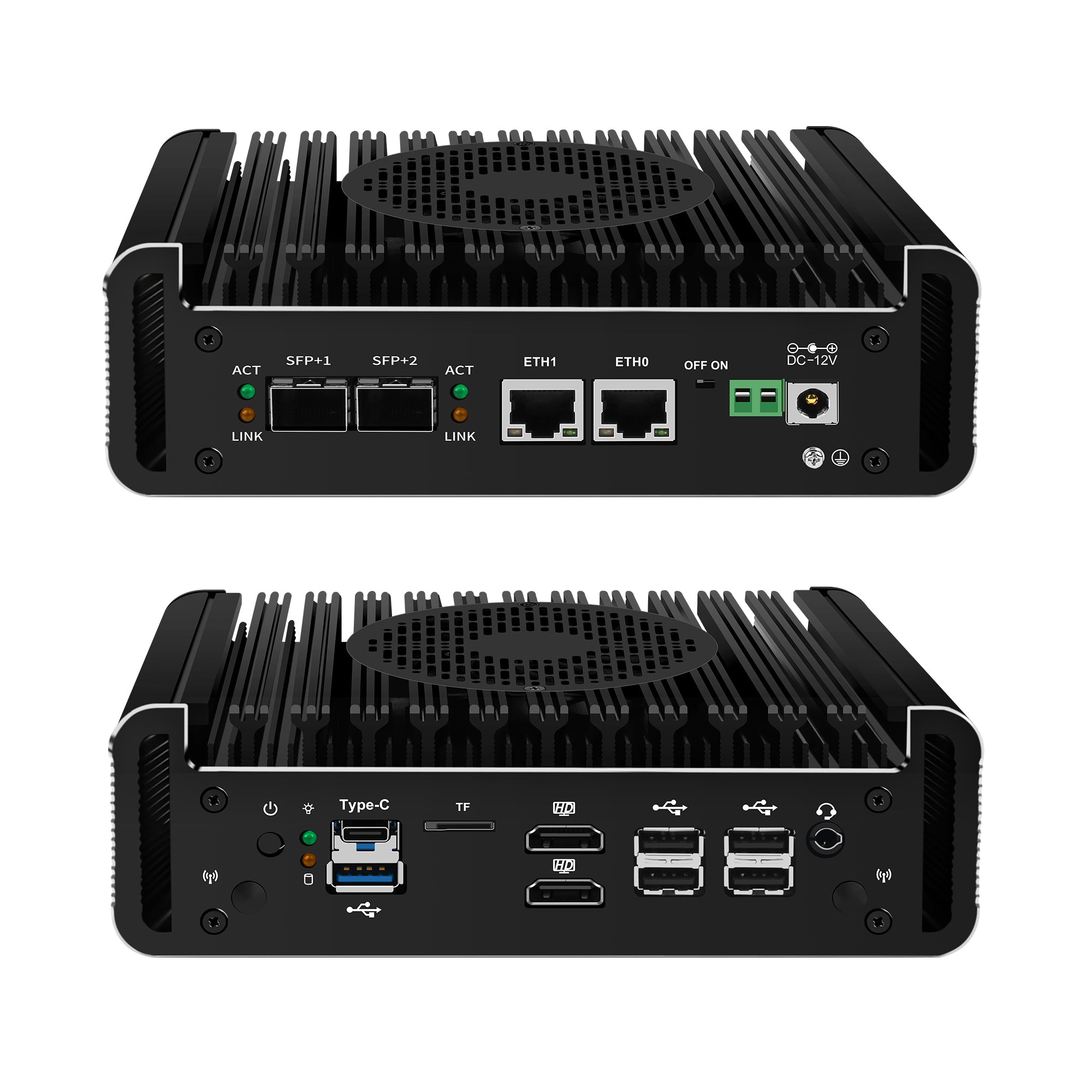 CWWK S1 Mini PC Firewall Hardware for Opnsense Pfsense,Softer Router Intel N150 N100 N305 N355 Dual Nic 2 10Gbe SFP+,2 Port i226V 2.5Gbe Lan